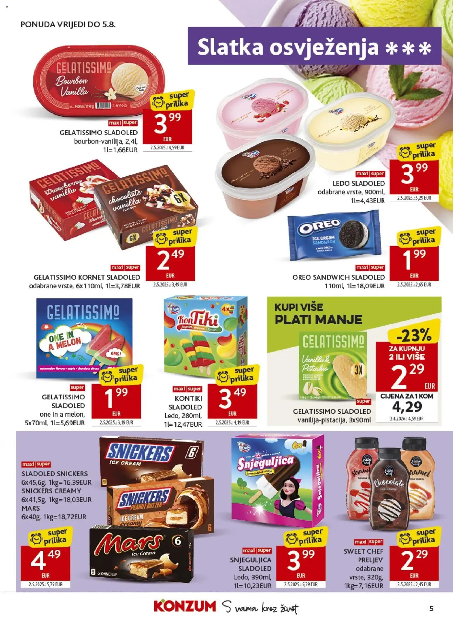 Katalog Konzum Katalog od 29. srpnja do 3. kolovoza 2026. - Pregled Stranica 5