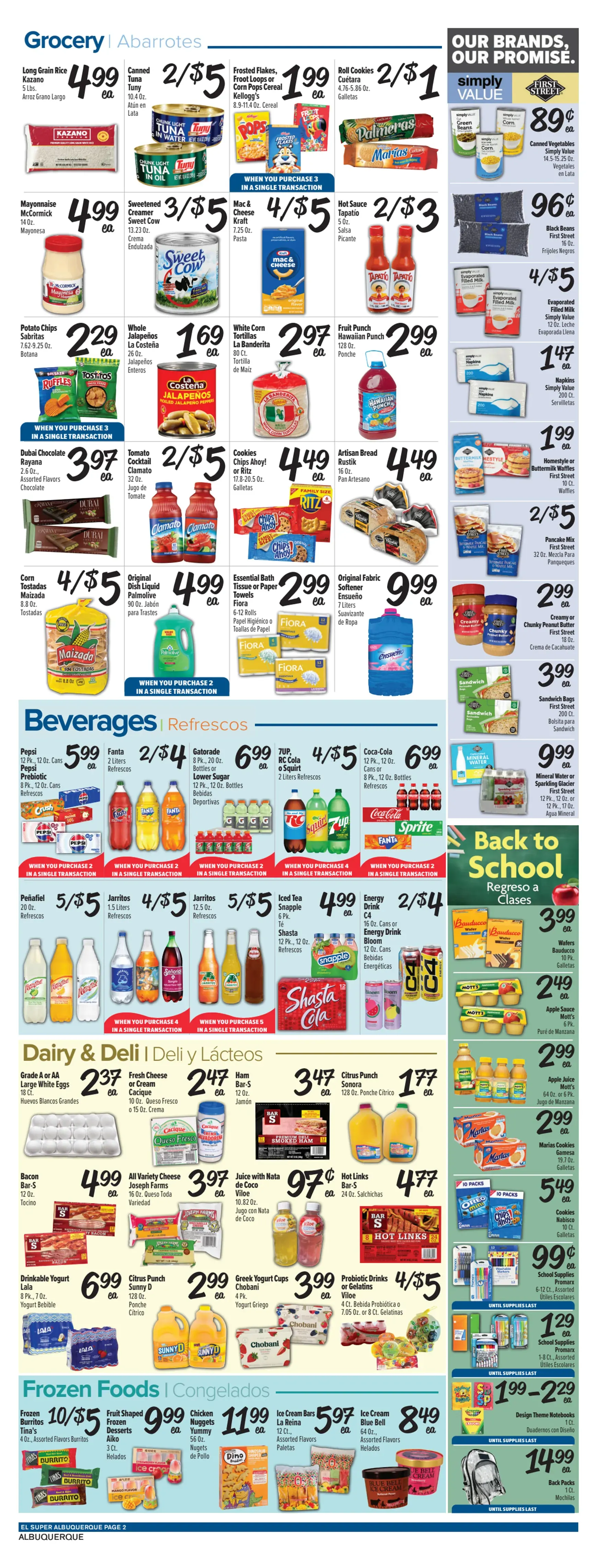 Weekly ad Current El Super leaflet valid from Wednesday 07/29/2026 to Tuesday 08/04/2026 from July 29 to August 4 2026 - Page 2