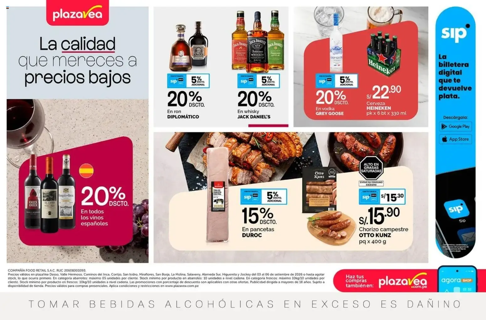 Catalogo de Plaza Vea: La calidad que mereces a precios bajos 3 de setiembre al 6 de setiembre 2026 - Pag 1