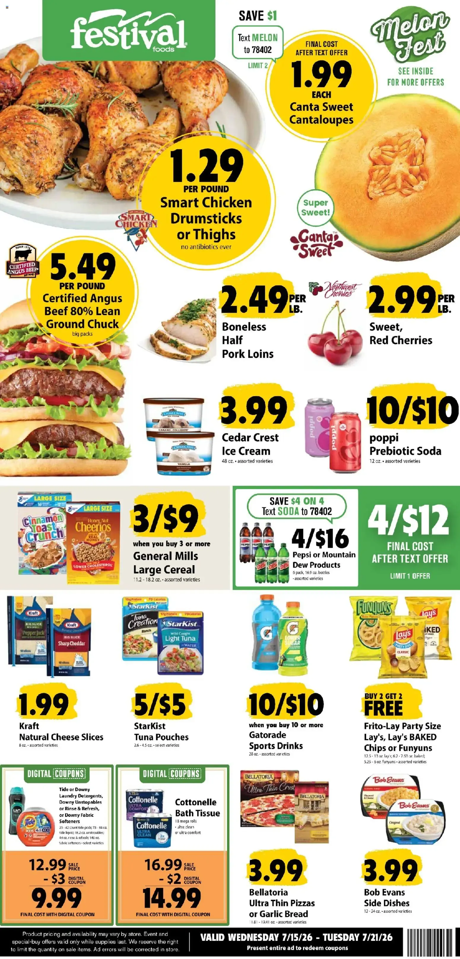 Festival Foods Weekly Ad from 07/15/2026 - Flyer