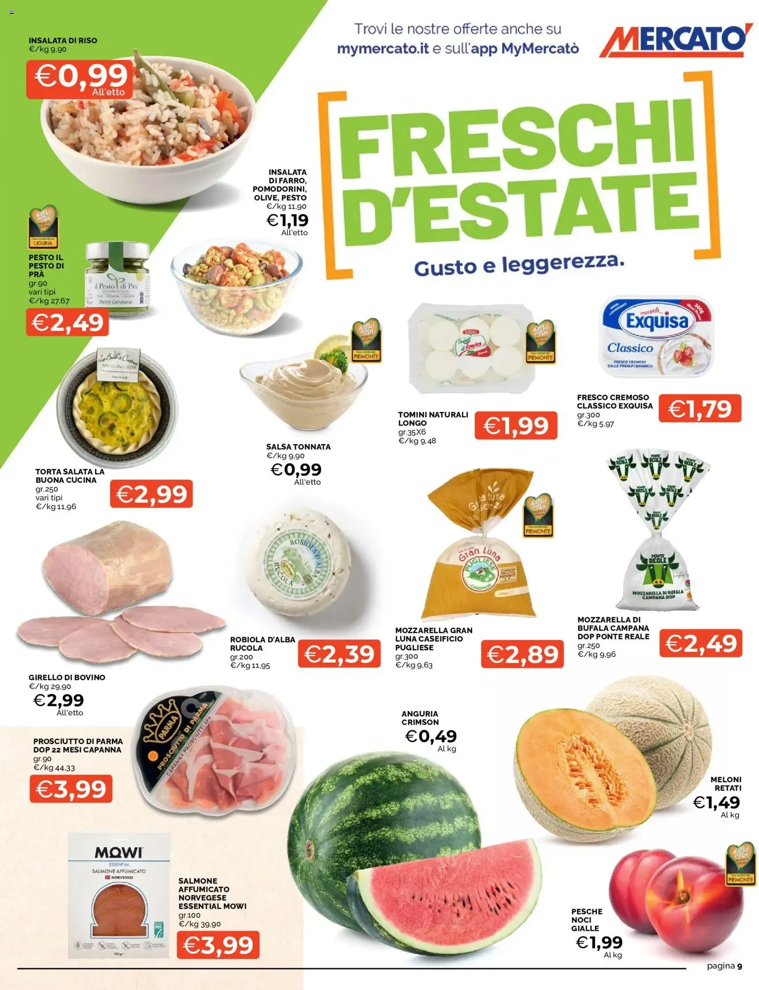 Mercatò volantino dal 20/07/2026 - online Offerte da 20 luglio a 2 agosto di 2026 - Pagina del volantino 9