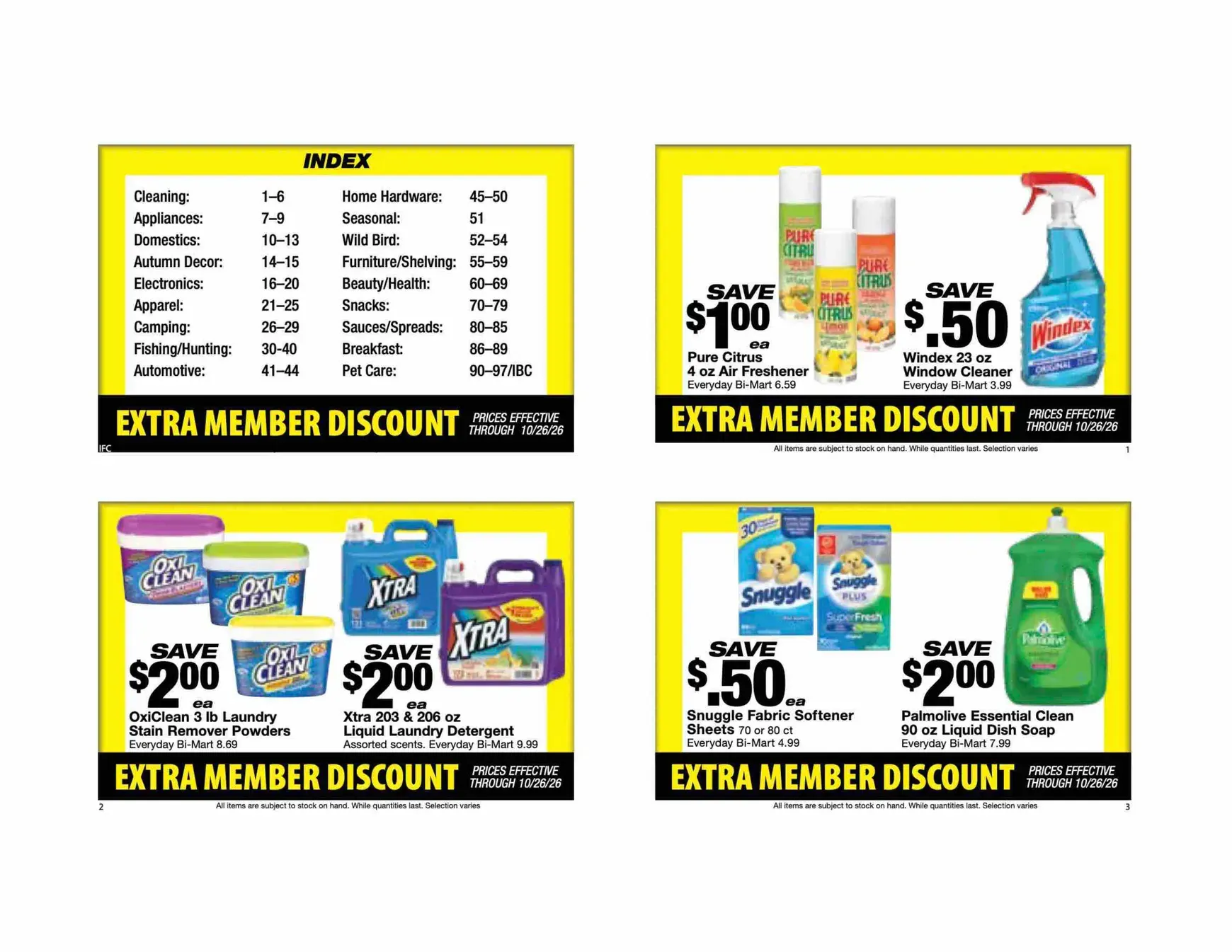 Weekly ad Current Bi-Mart - Extra member discount leaflet valid from Tuesday 10/13/2026 to Monday 10/26/2026 from October 13 to October 26 2026 - Page 2