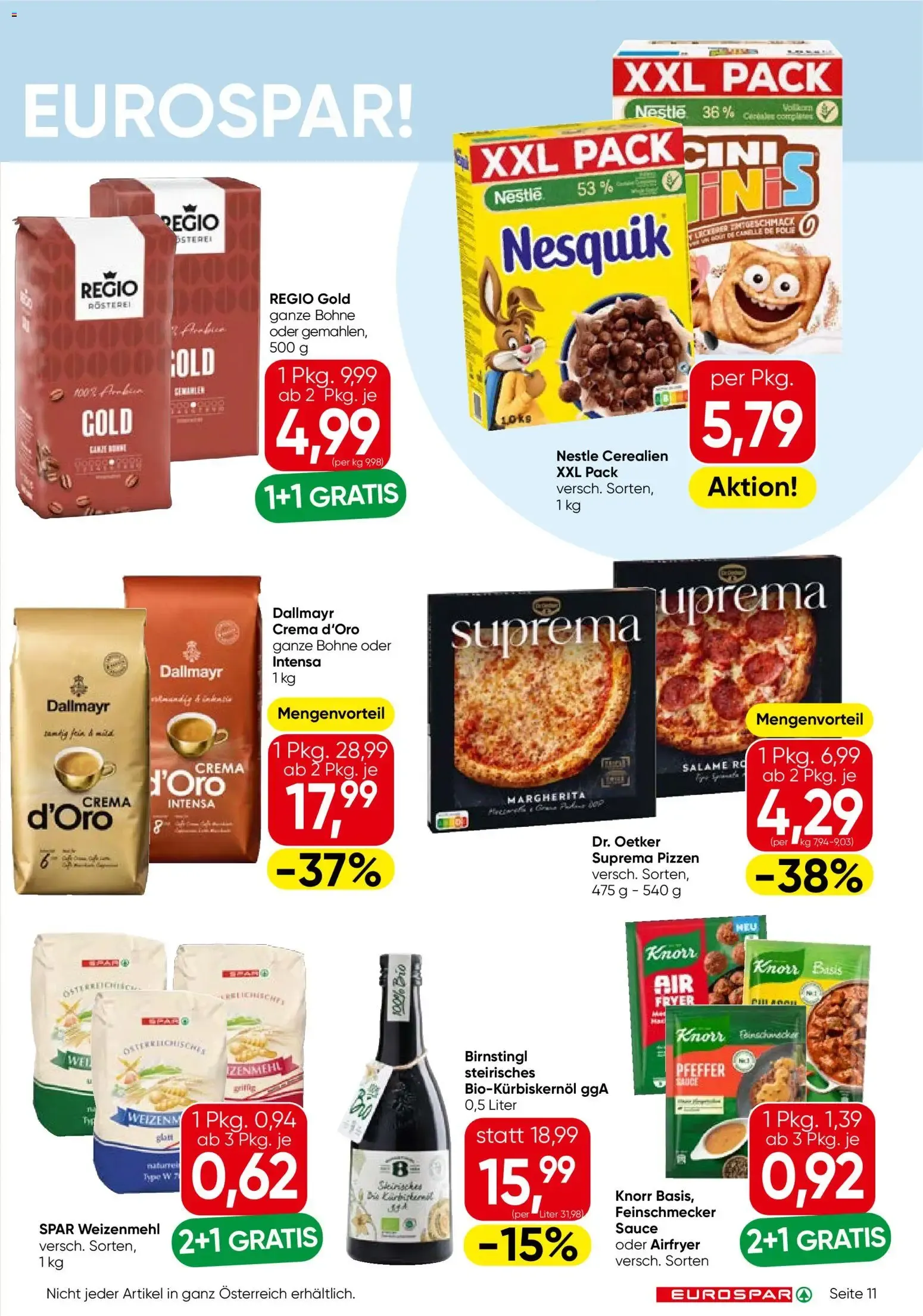Eurospar Flugblatt von 22.10.2026 - Aktuelle Angebote von 22. Oktober bis 4. November 2026 - Flugblätt seite  11