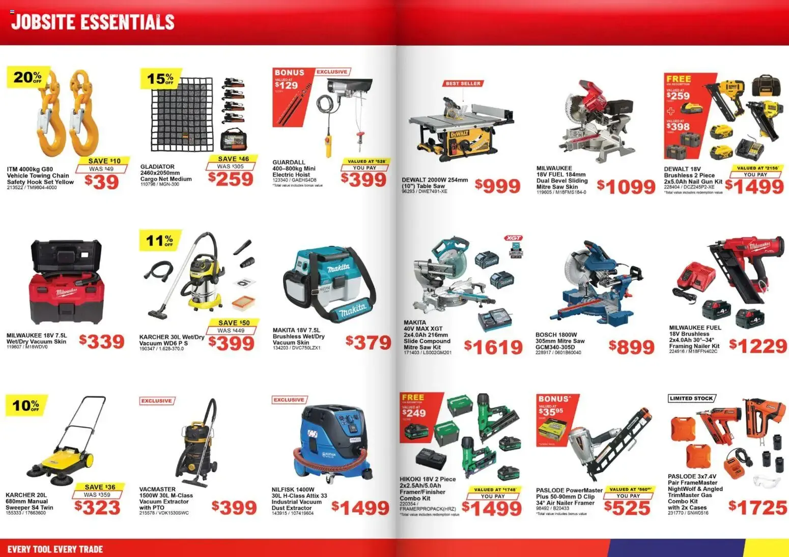 JOBSITE ESSENTIALS - Catalogue valid from 4 August to 6 September 2026 - page 9