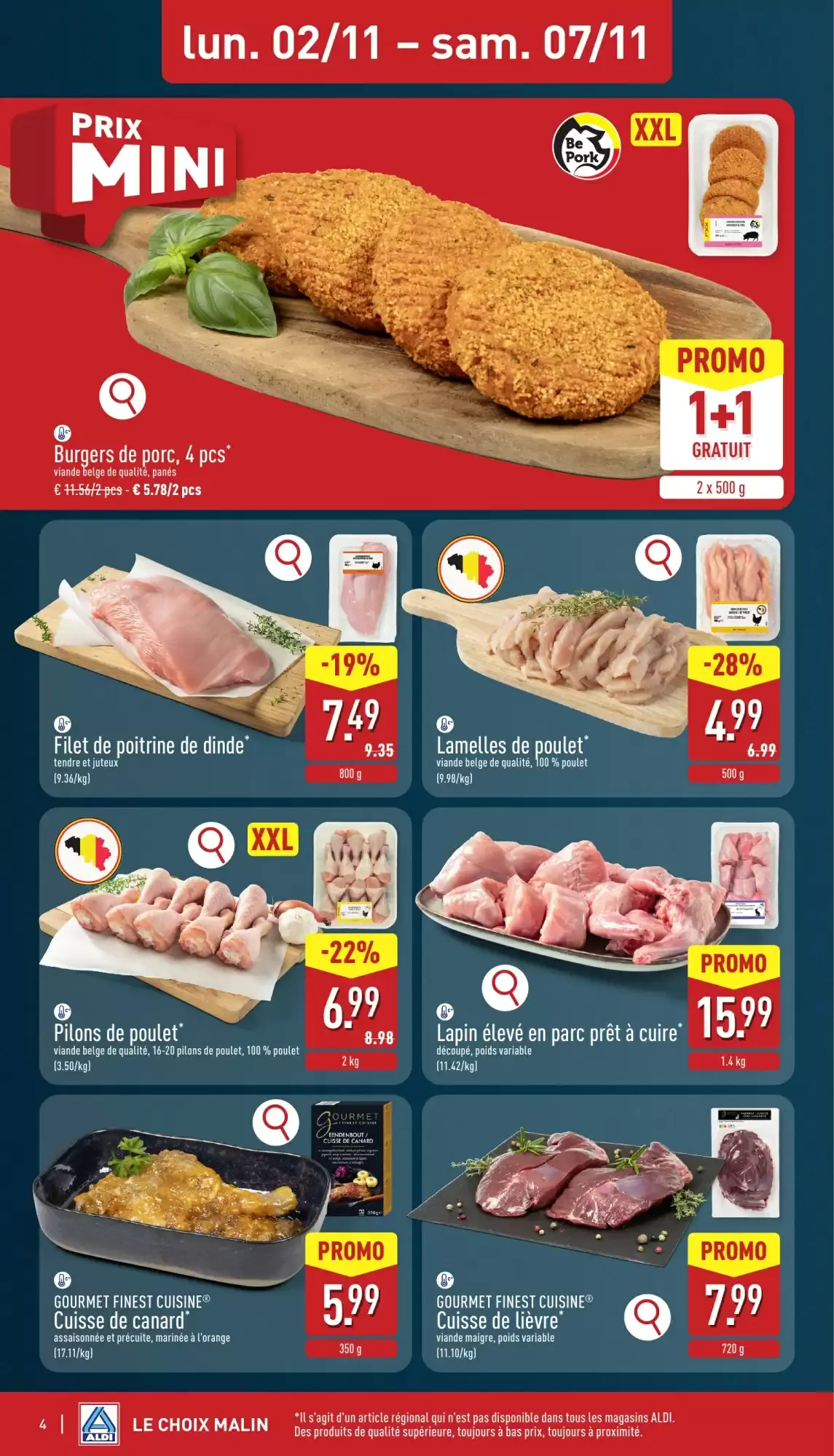 ALDI Dépliant du lun. 02/11 au sam. 07/11 inclus van 2 november tot 7 november 2026 - folder pagina 4
