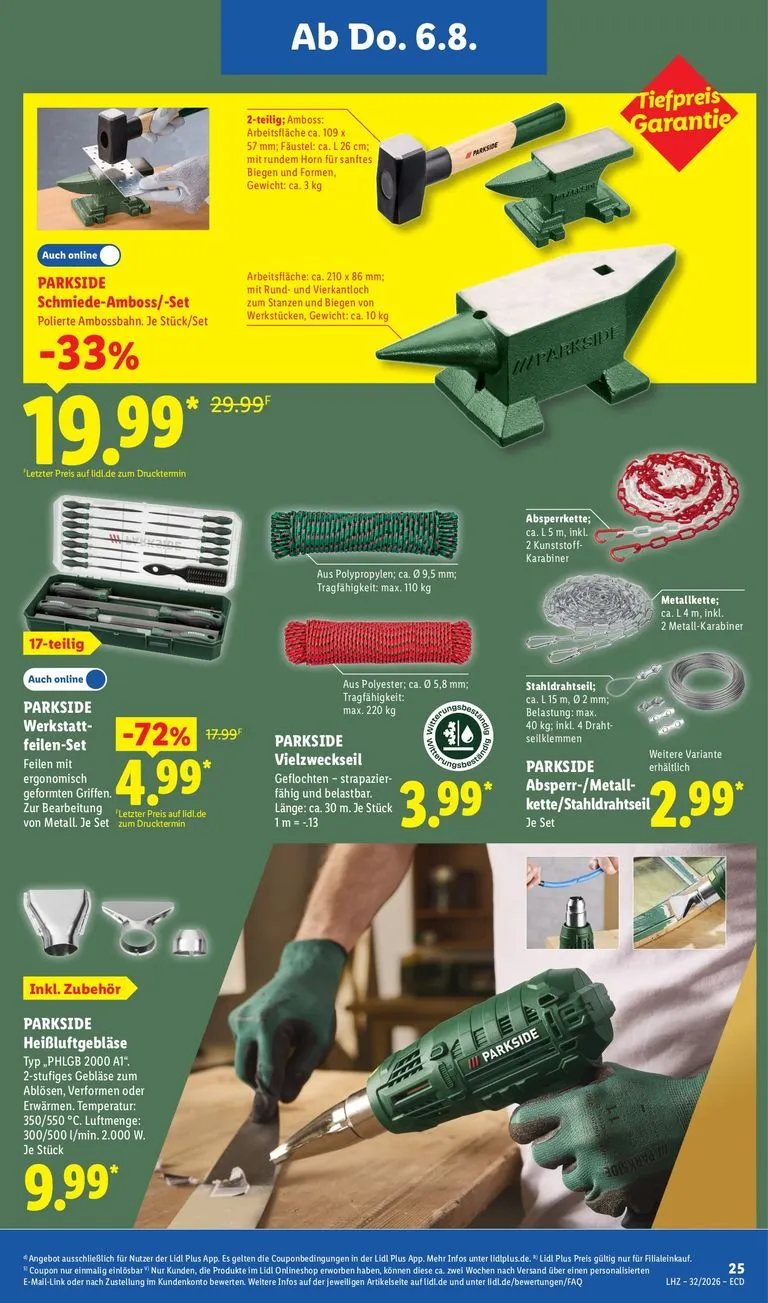 Lidl - Nonfood Prospekt nächste Woche – von Montag 03.08.2026 bis Samstag 08.08.2026 von 3. August bis 8. August 2026 - Prospekt seite 19