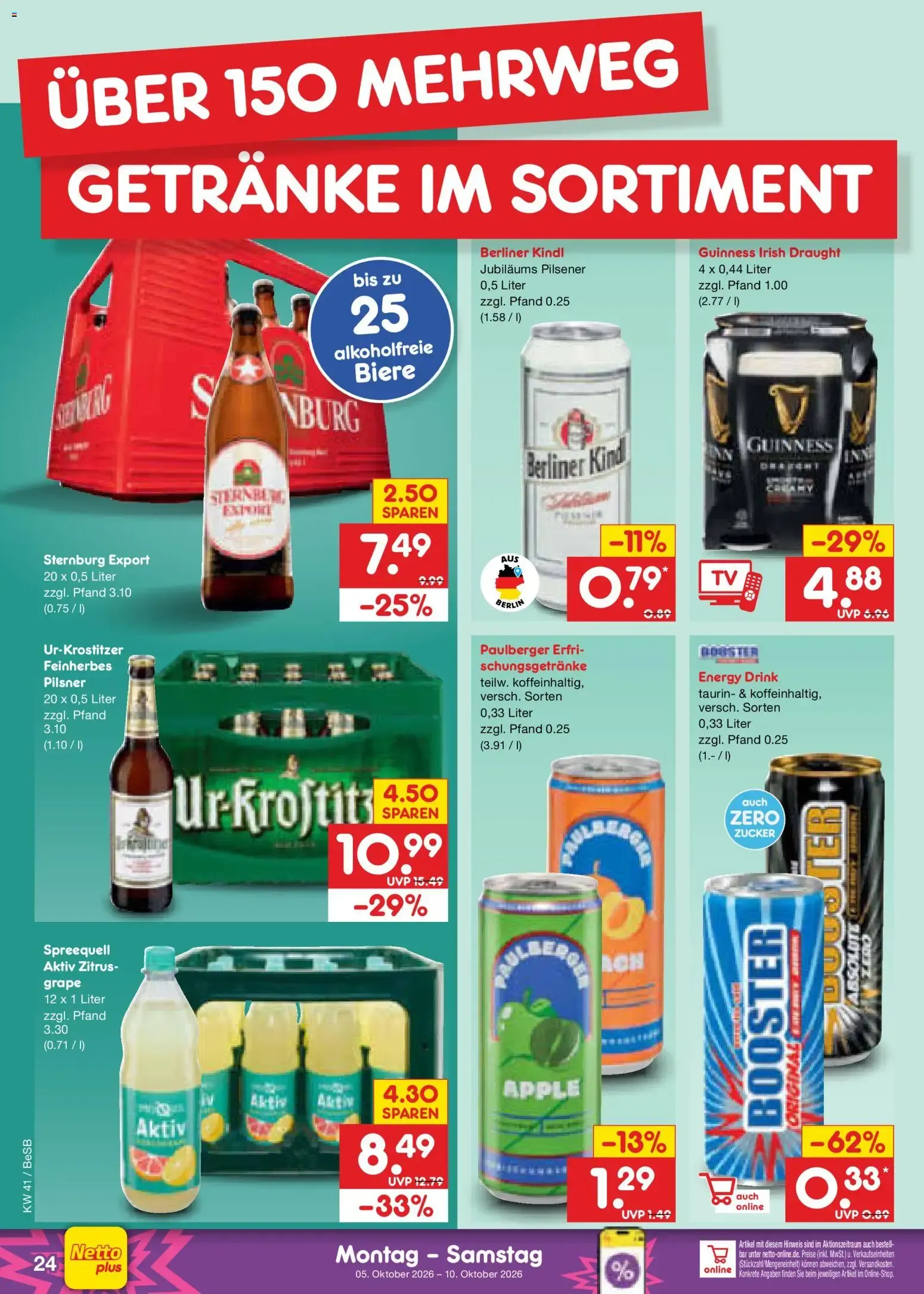 Netto Marken-Discount Prospekt (ab 05.10.2026) » Angebote von 5. Oktober bis 10. Oktober 2026 - Prospekt seite 26