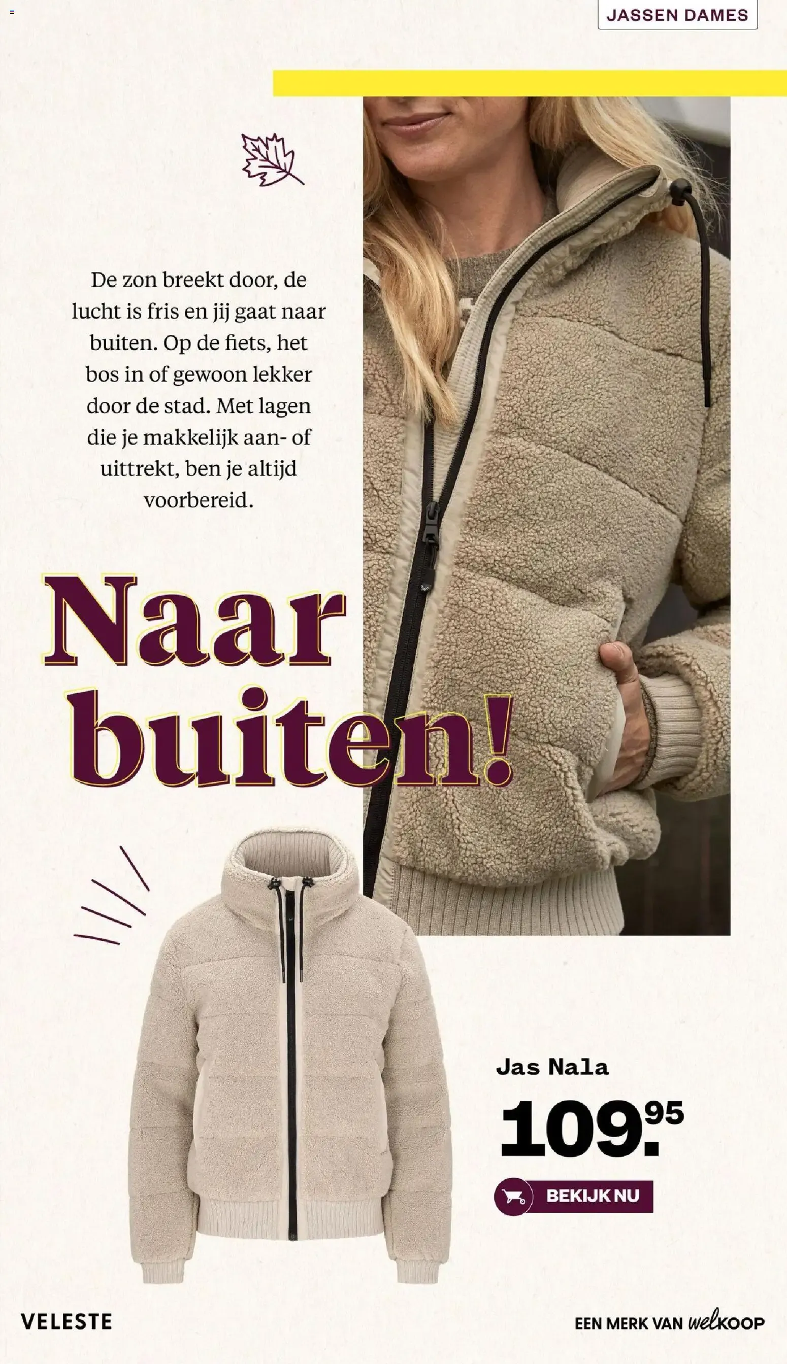 Veleste - Buiten voelt beter met Veleste. Najaarscollectie 2026 van 28 augustus tot 31 oktober 2026 - Folder pagina 7