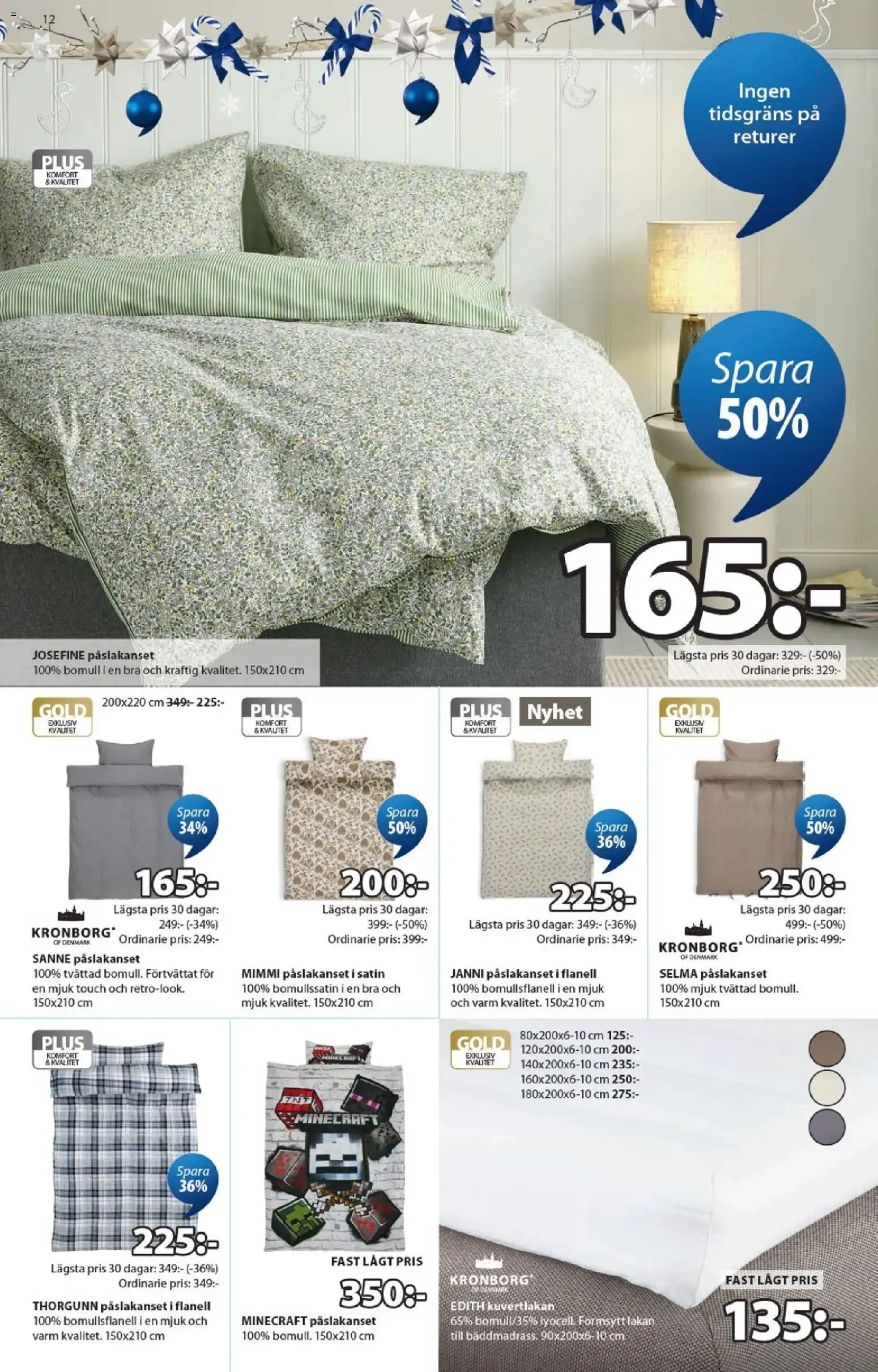 JYSK Scandinavian Sleeping & Living - Ett fantastiskt erbjudande för din jul från 19 oktober till 29 november 2026 - Reklamblad sidor 12