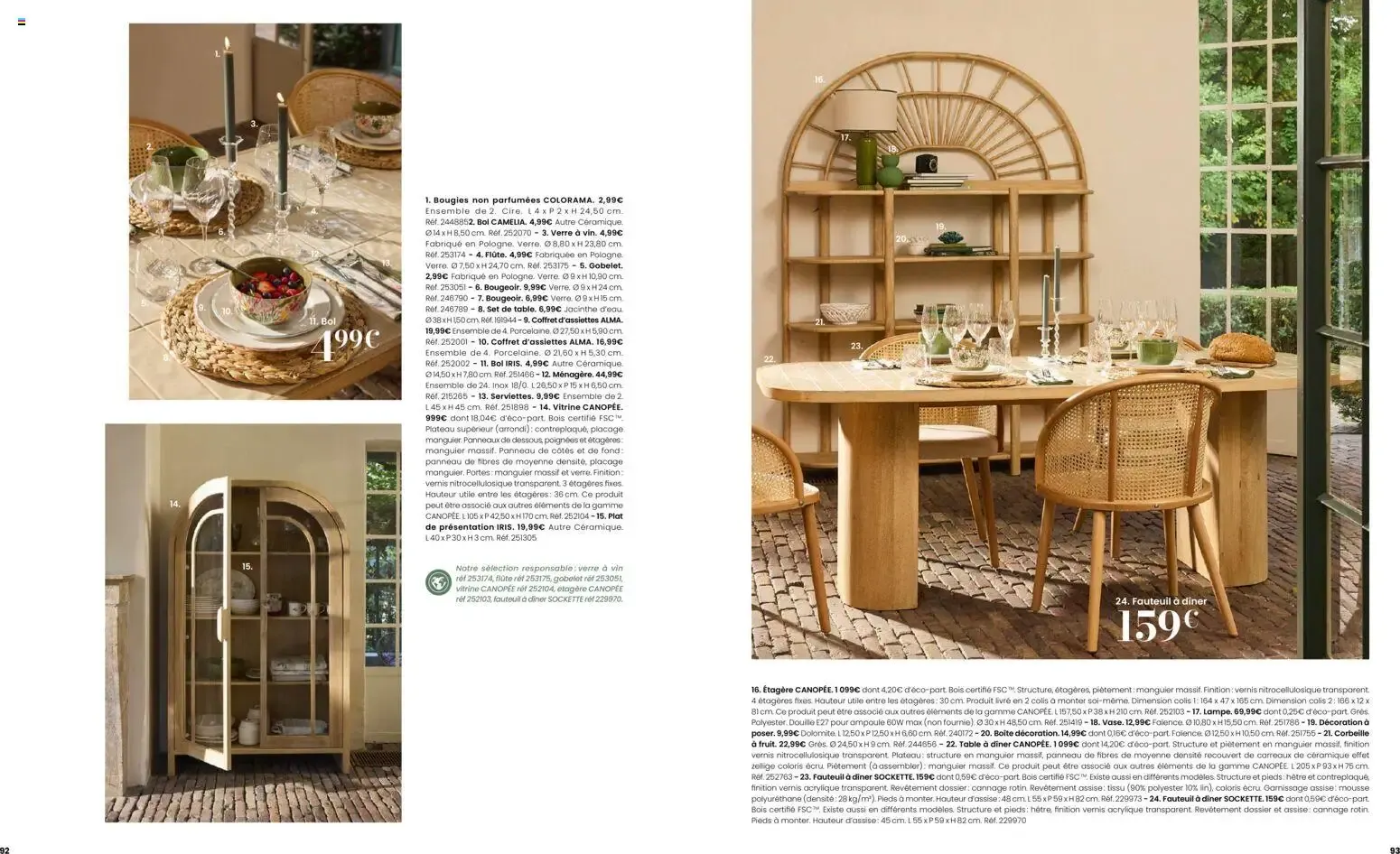Maisons du Monde - Itinéraire Estival Collection Printemps - Été 2026 du 16 février au 1 septembre 2026 - Catalogue page 47