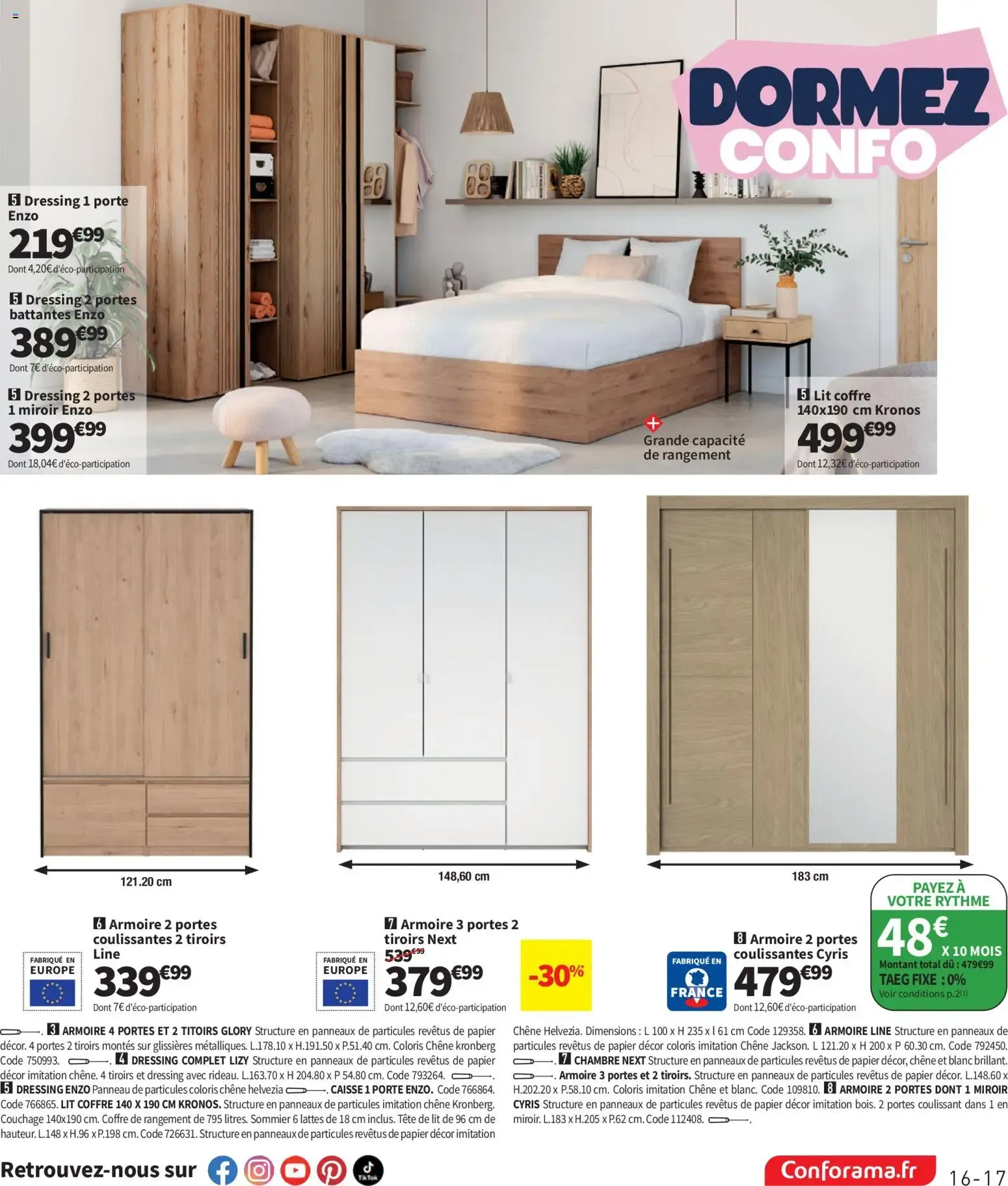 Conforama catalogue à partir du 09/06/2026 - promo en ligne du 9 juin au 6 juillet 2026 - Catalogue page 17