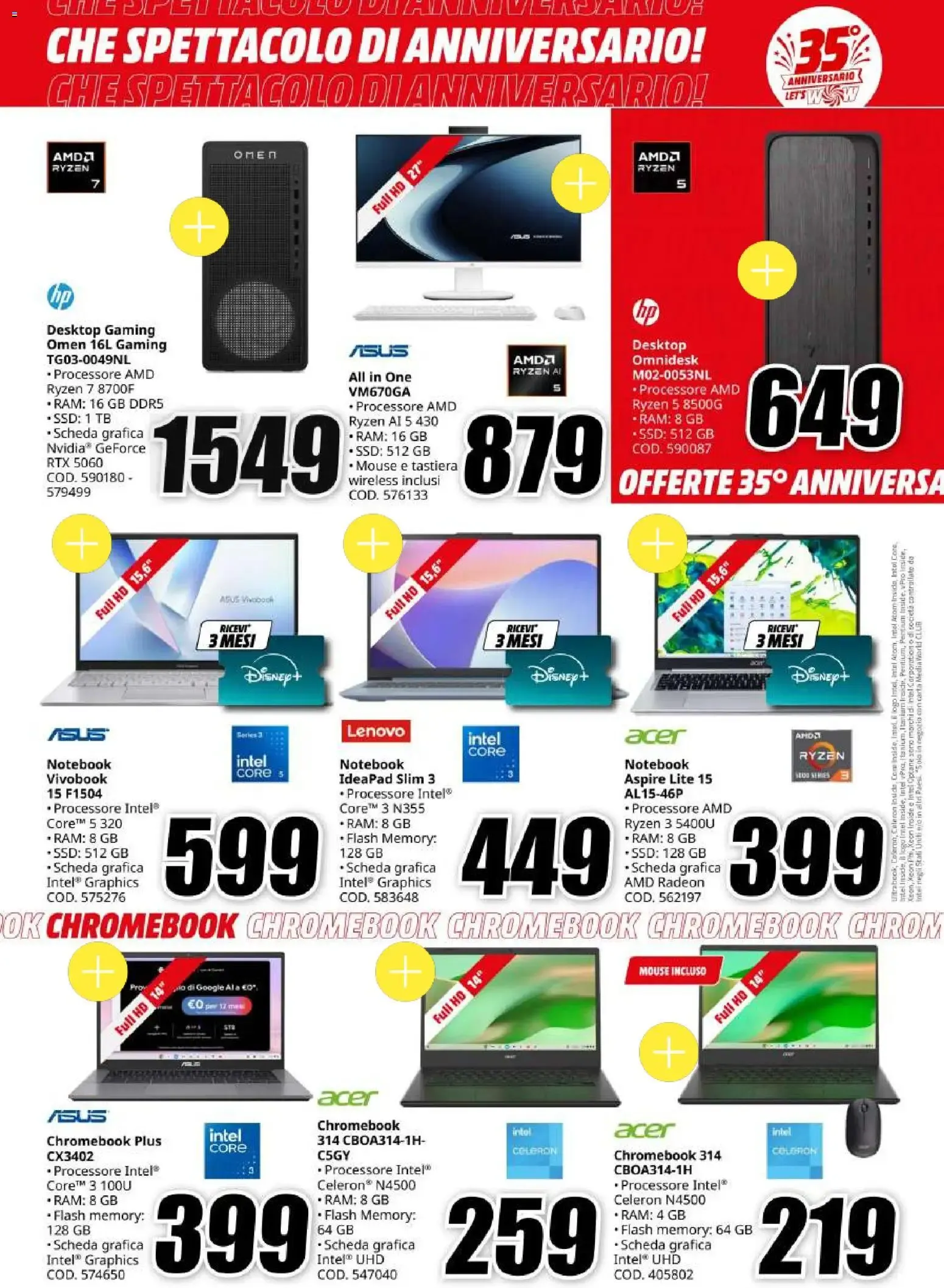 Media World: Che Spettacolo di Anniversario! 35 anni di offerte sul top della tecnologia da 14 settembre a 30 settembre di 2026 - Pagina del volantino 12