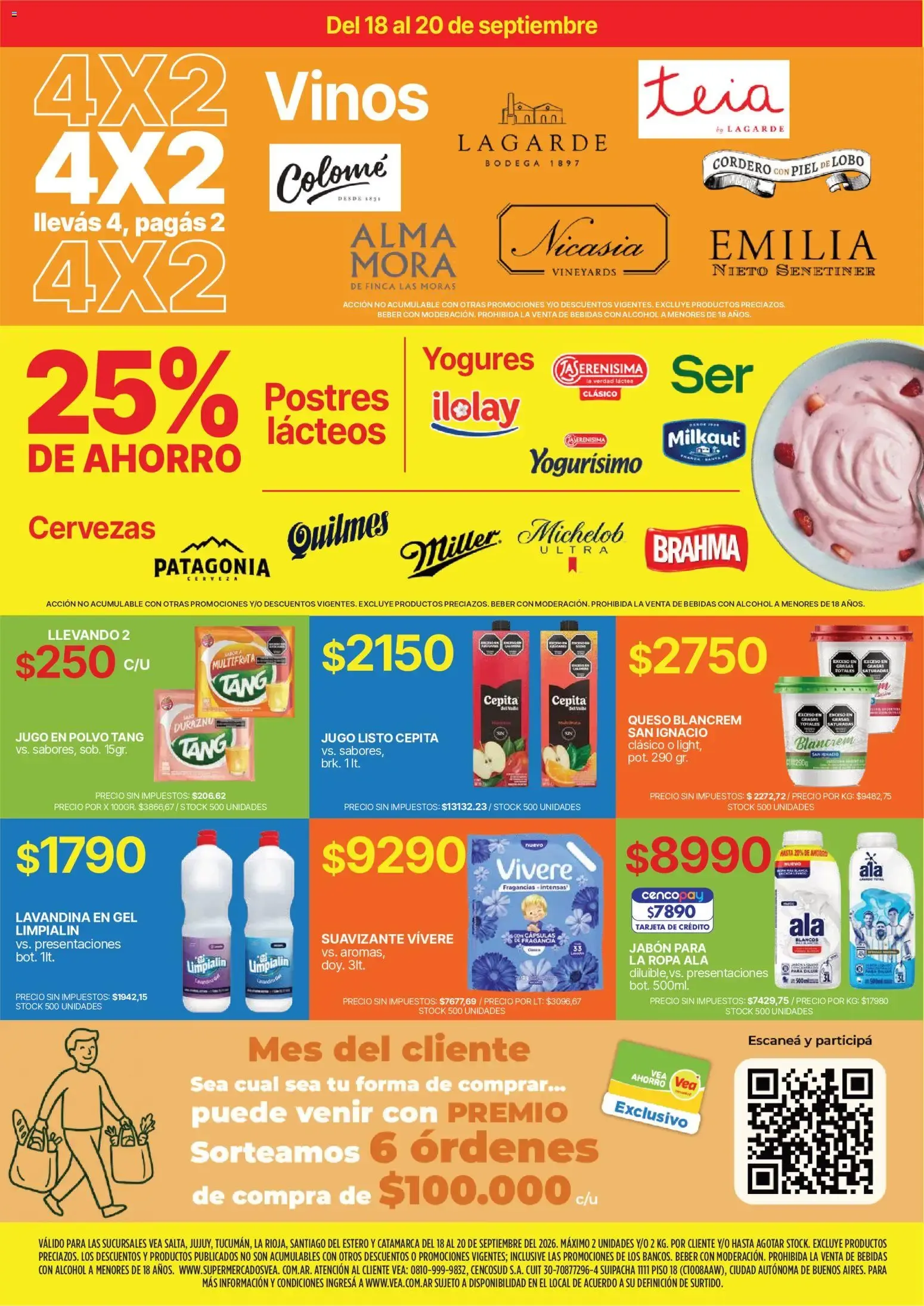 Ofertas de Vea - Fin de semana de ahorro del 18/09/2026 - 21/09/2026 18 de septiembre al 21 de septiembre 2026 - Página 2 del catálogo