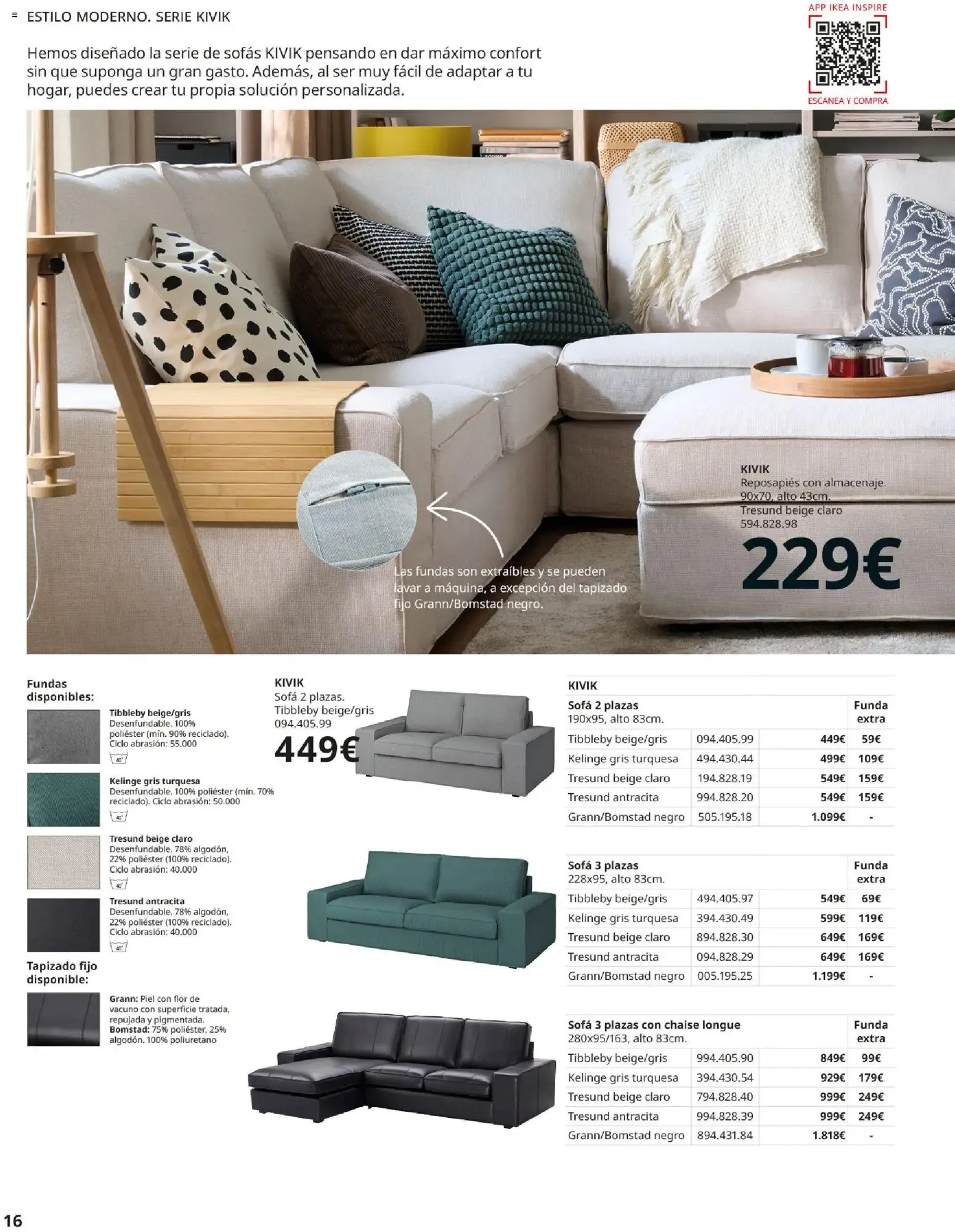 Catálogo de Guía de Compra Sofás IKEA 7 de mayo al 31 de agosto 2026 - Página 16