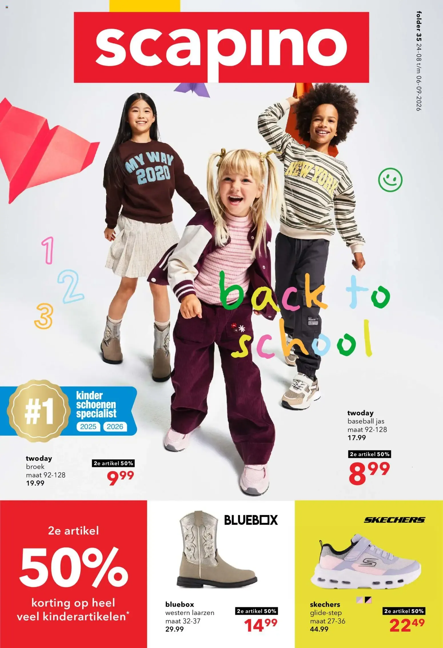 Scapino - Back to School van 24 augustus tot 6 september 2026 - Folder pagina 1