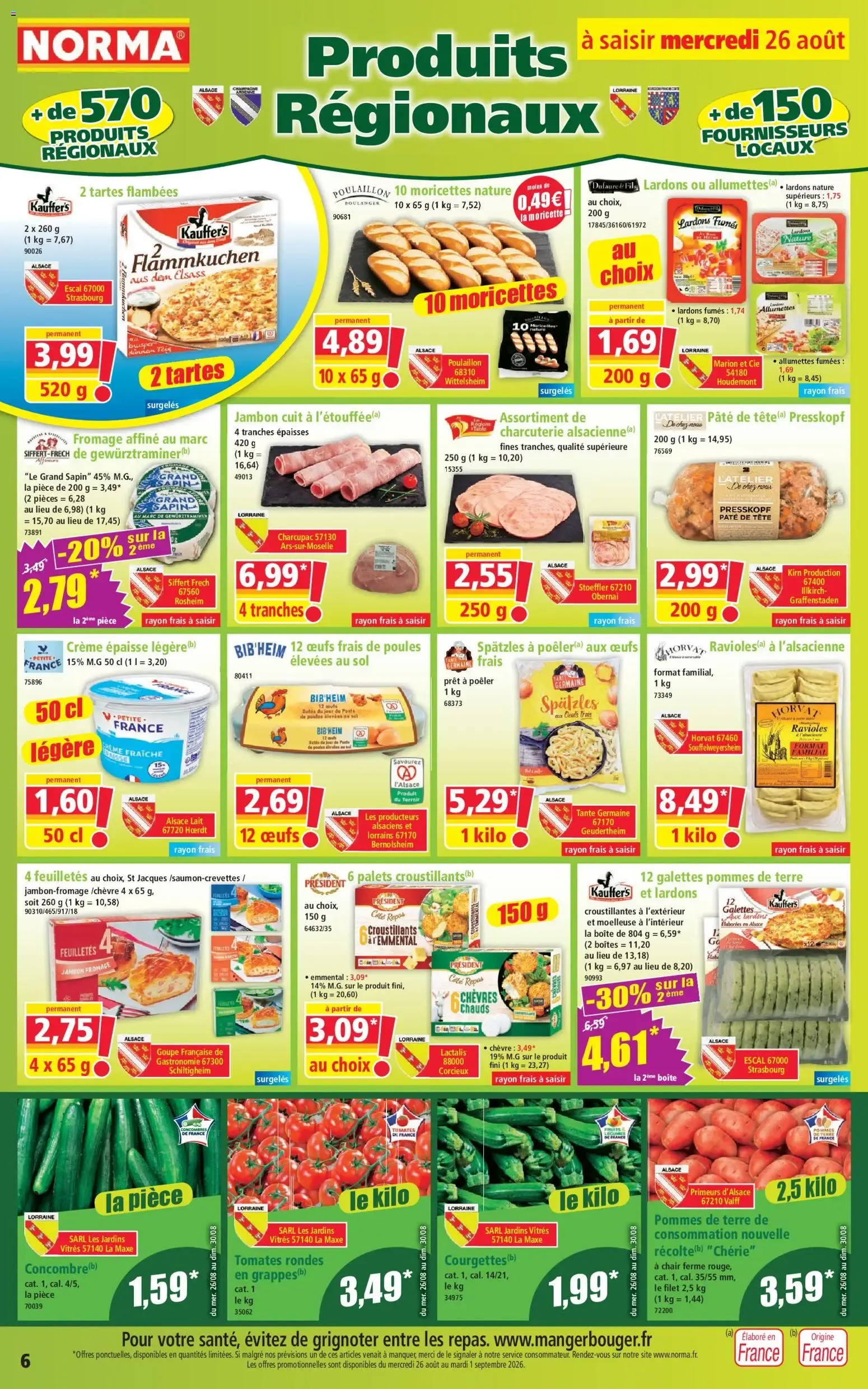 Norma Votre Discounter Régional - Promotions du 26 août du 26 août au 1 septembre 2026 - Catalogue page 6