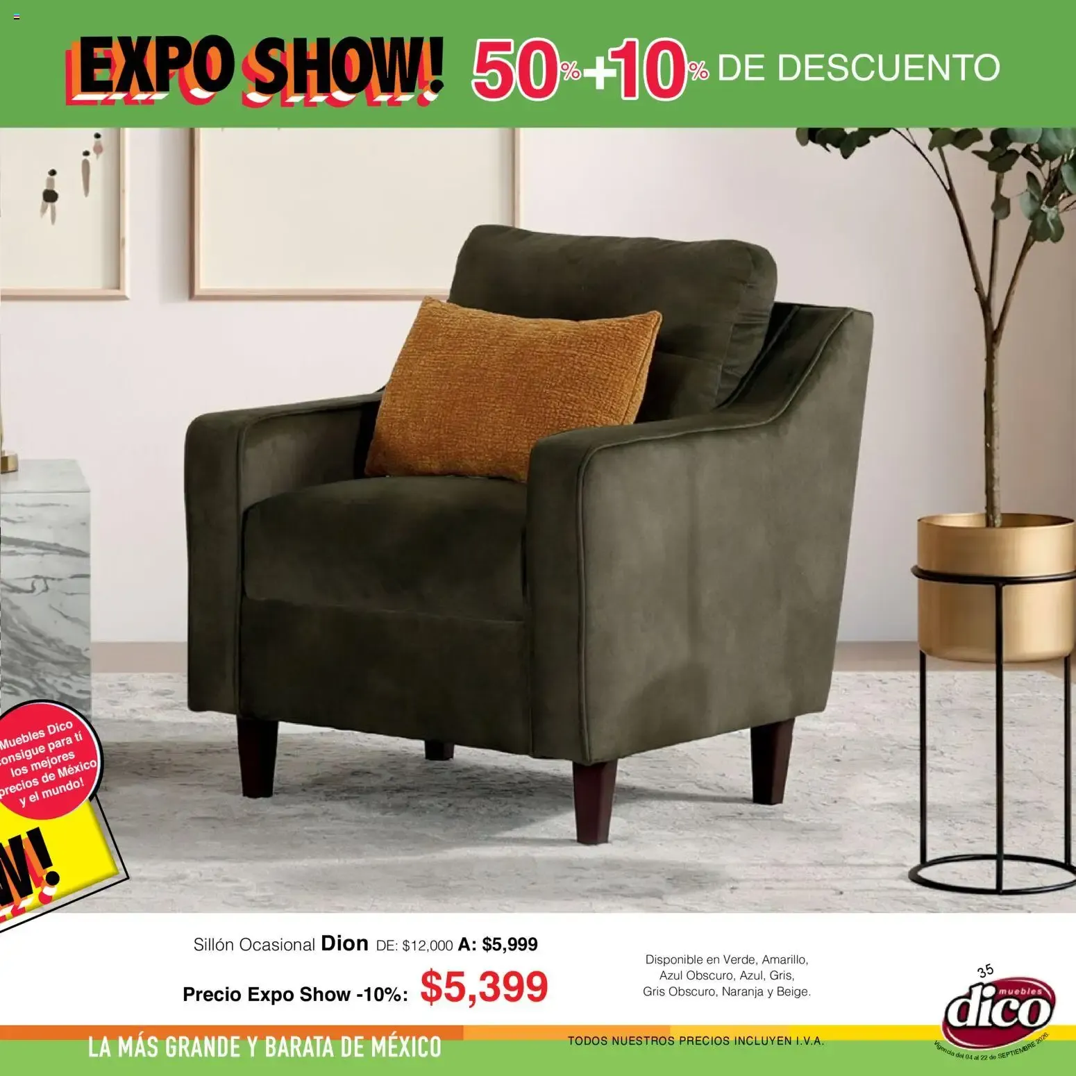 Catálogo de Muebles Dico catálogo Expo Show (04/09/2026 - 22/09/2026) - catálogo en línea 4 de septiembre al 22 de septiembre 2026 - Pagina 35