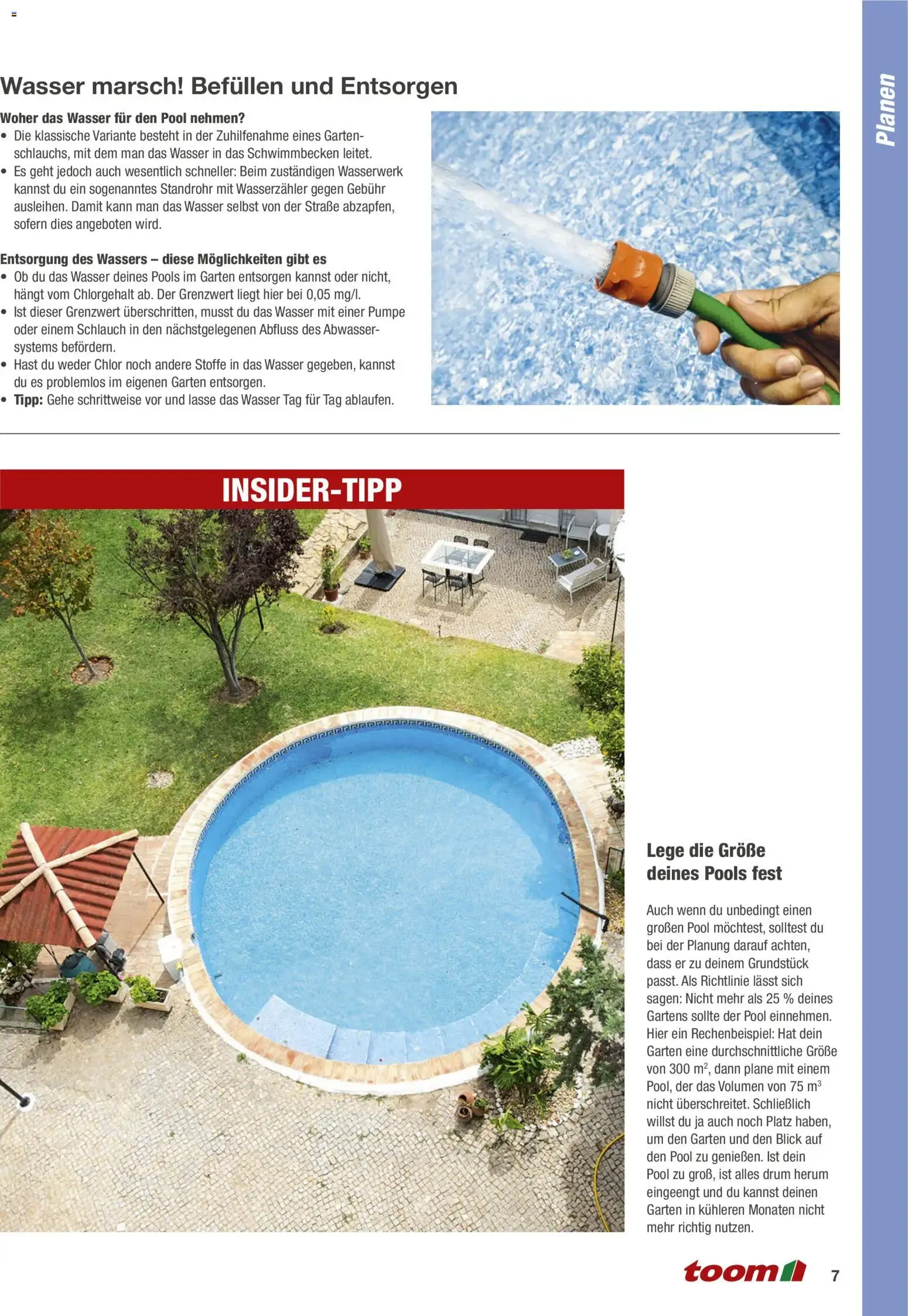 Anleitung Nr. 10: Pool selber bauen von 1. Januar bis 31. Dezember 2026 - Prospekt seite 7