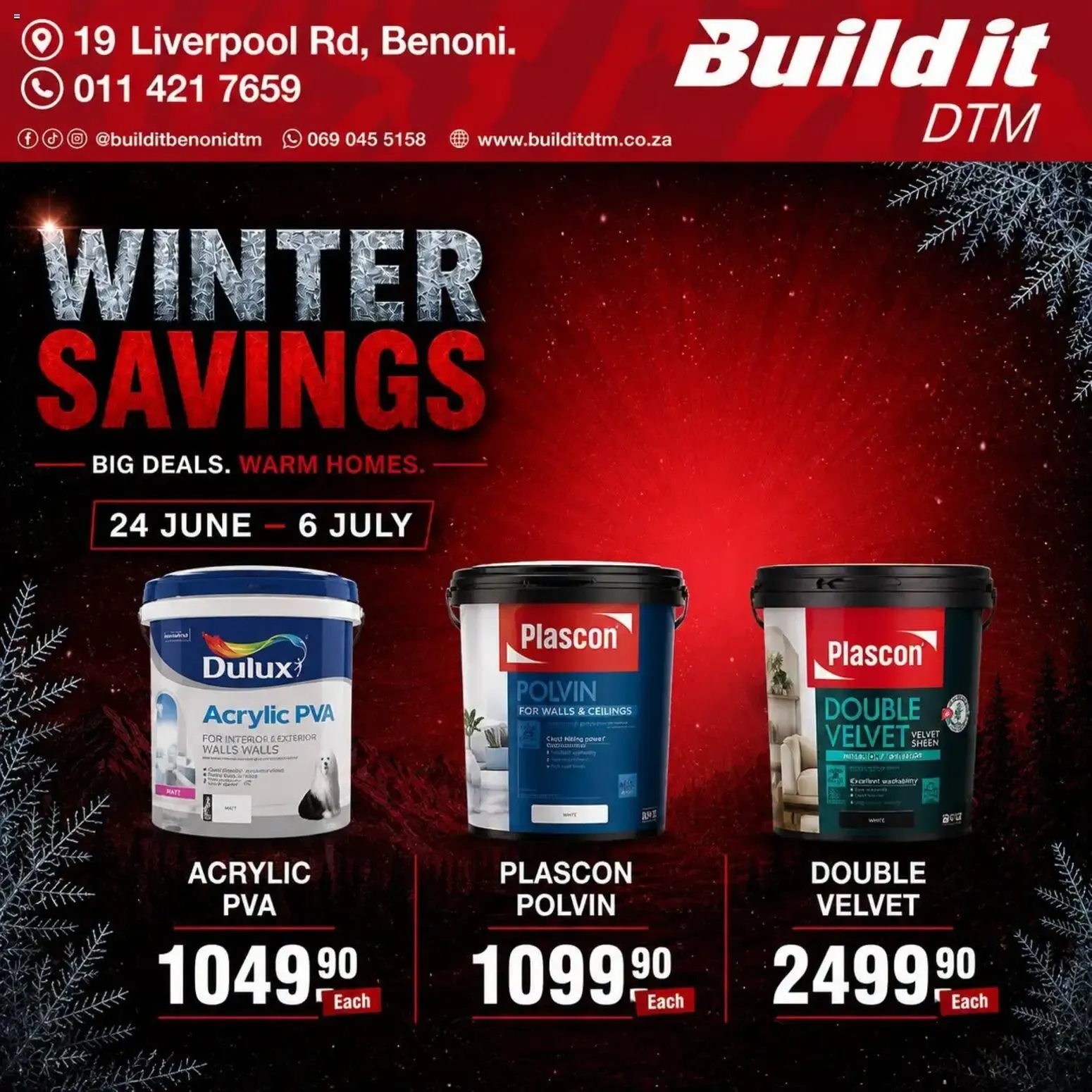 Build It Gauteng - Winter Savings. Big Deals. Warm Homes. (24/06/2026 - 06/07/2026) Online from 24 June to 6 July 2026 - Catalogue Page 10