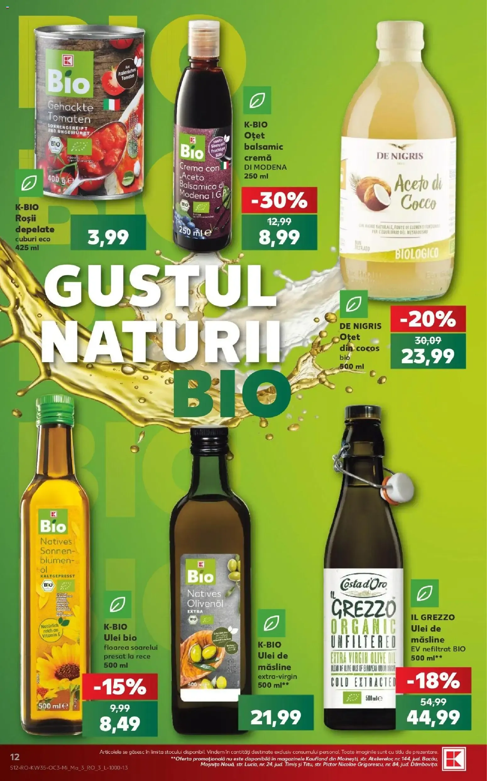 Catalog Kaufland Produse BIO de la 26 august până la 1 septembrie 2026 - Revista Pagina 12