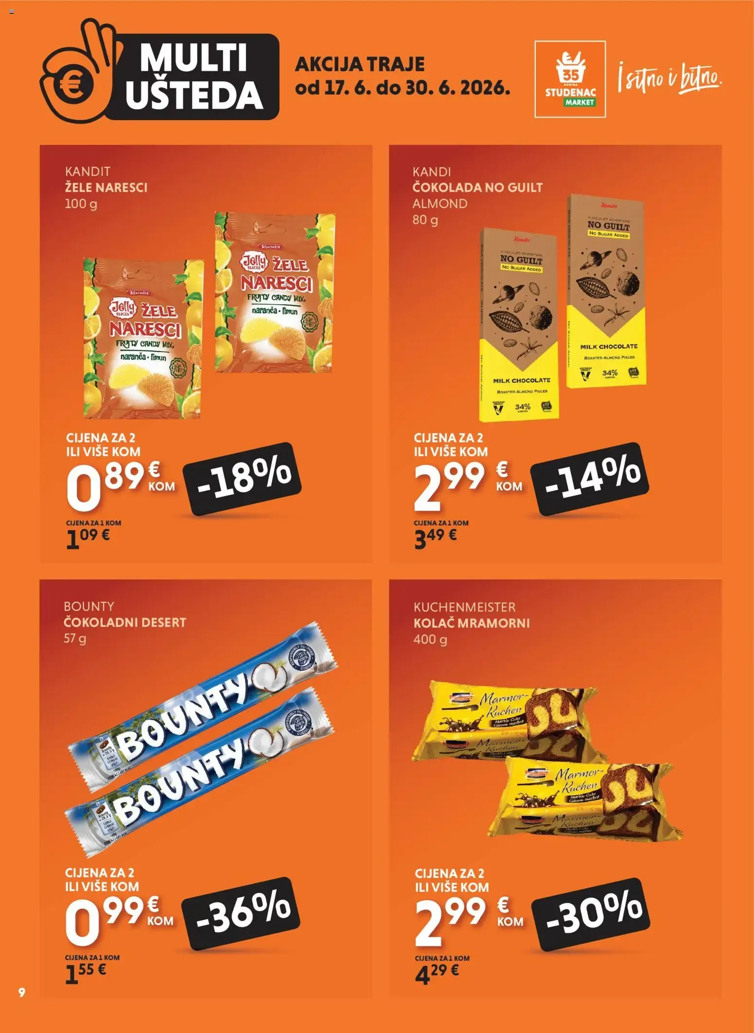 Katalog Uzmi više, plati manje: Multi Ušteda od 17. lipnja do 30. lipnja 2026. - Pregled Stranica 9