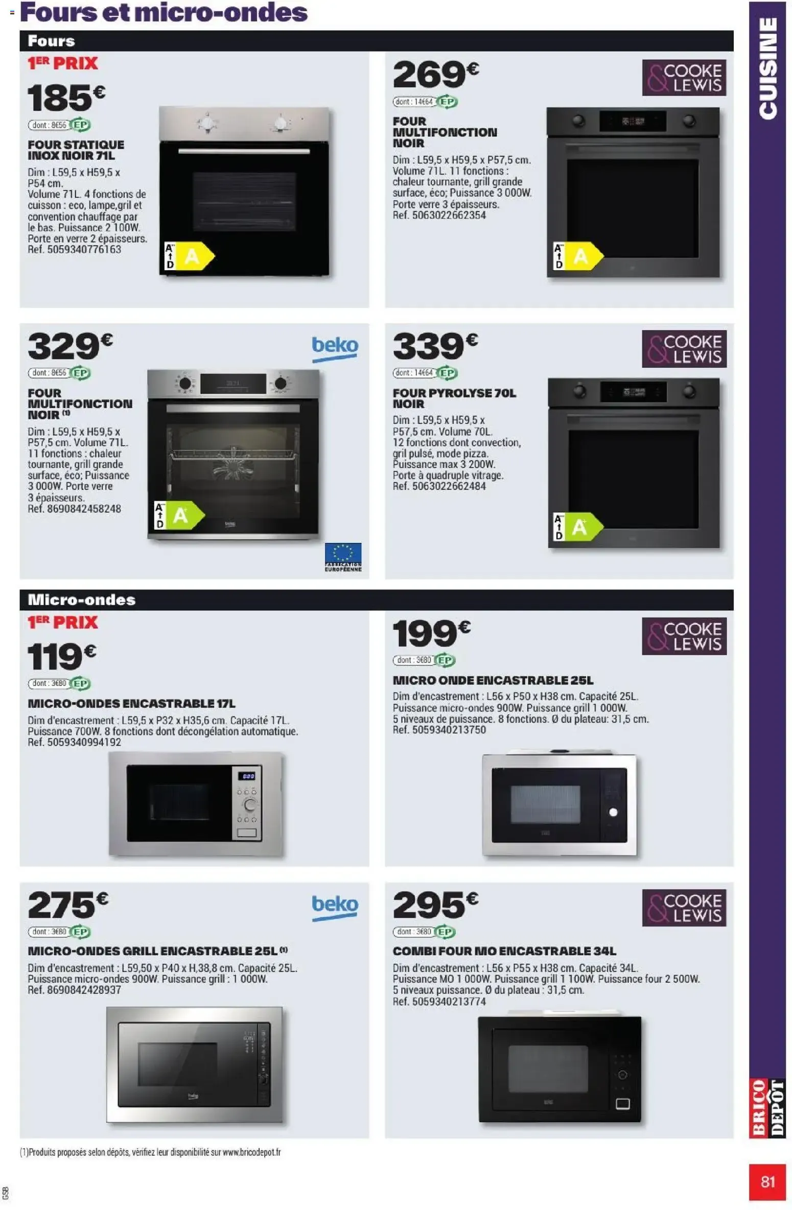 L'OFFICIEL DU BRICOLAGE - Automne du 17 septembre au 1 octobre 2026 - Catalogue page 81