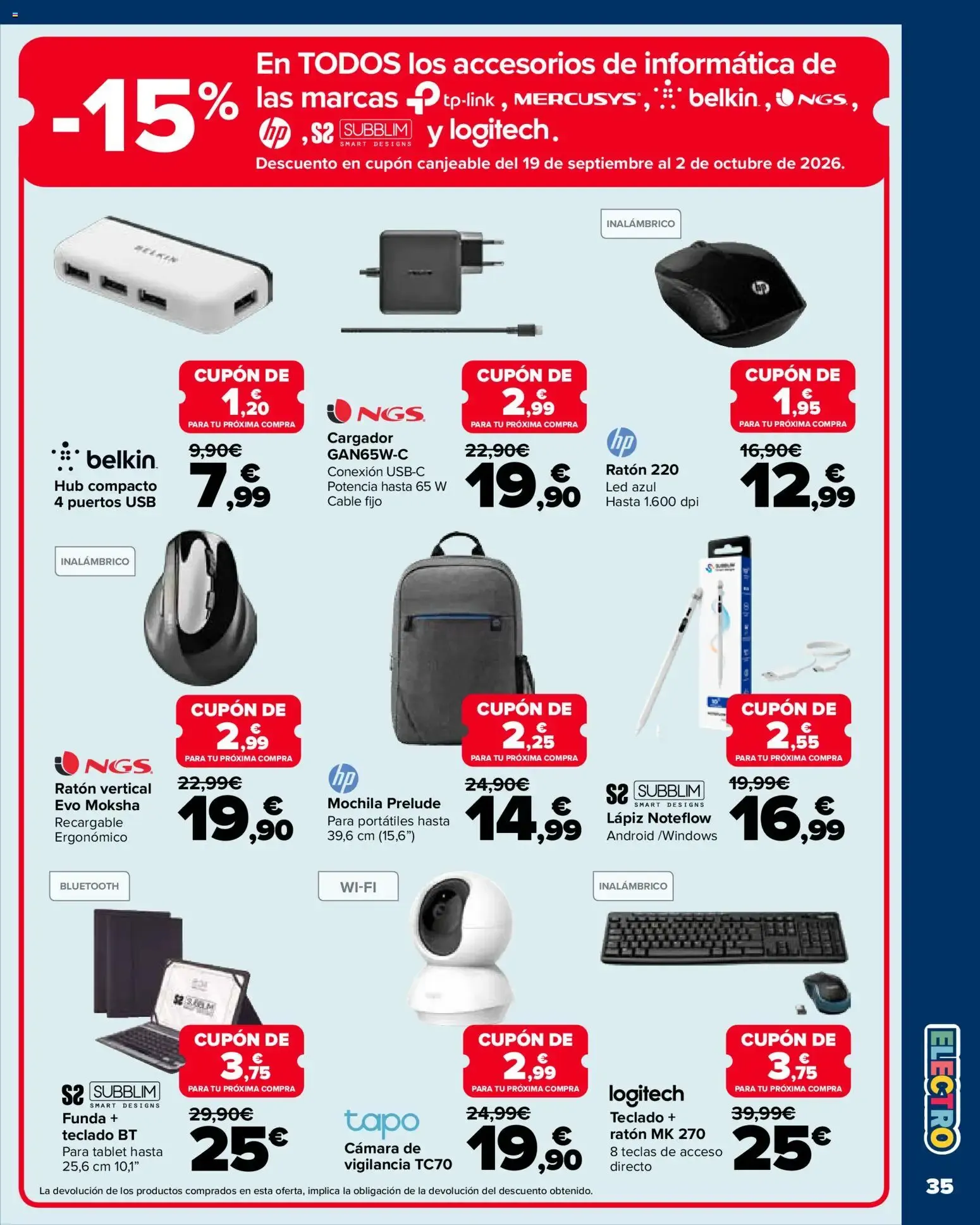 Catálogo de Carrefour Vuelta al cole del 18/08/2026 | Catálogo 18 de agosto al 18 de septiembre 2026 - Página 35