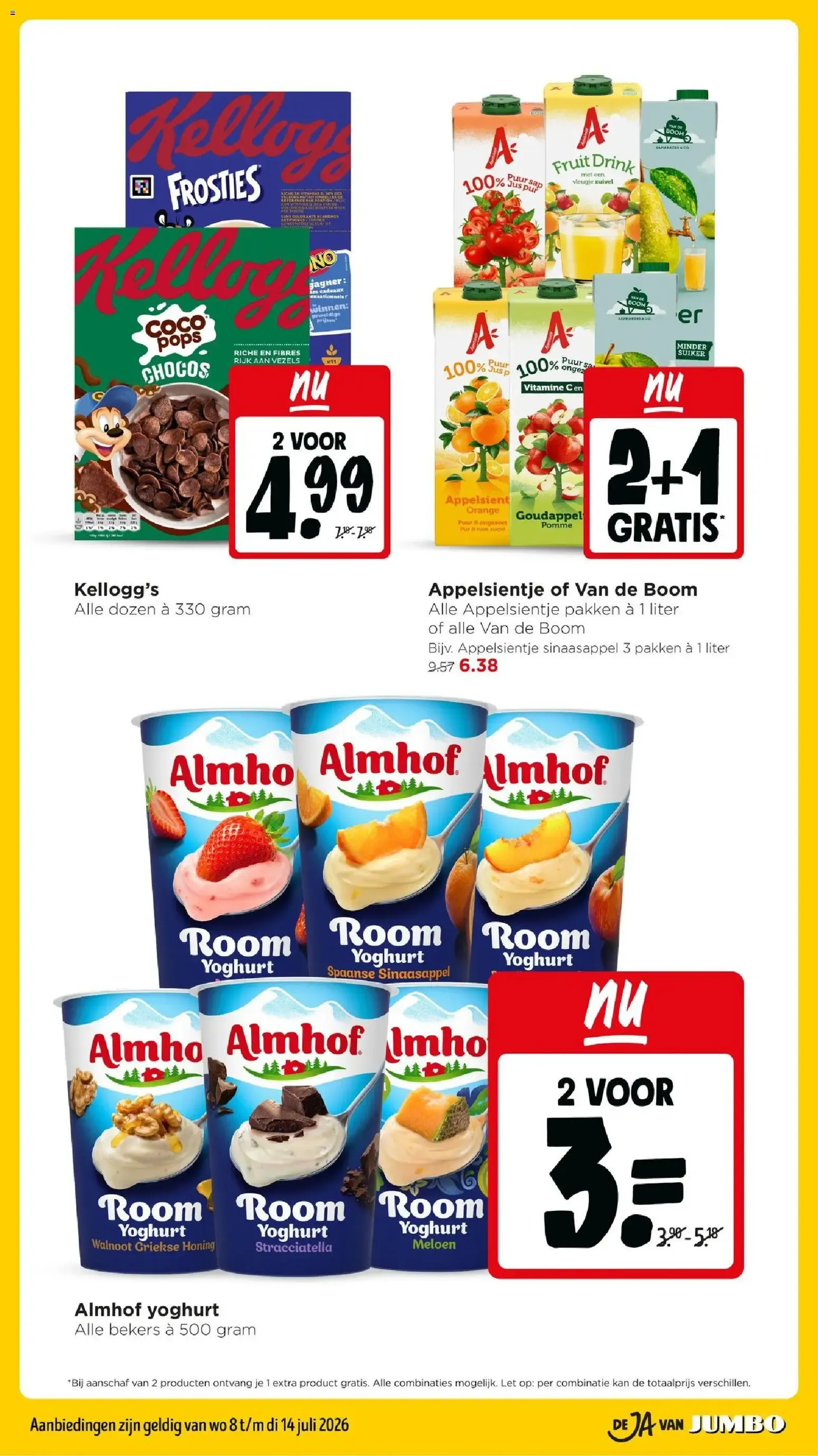 Jumbo: Campina Langlekker 2+3 GRATIS - Nóg meer voorraad pakken van 8 juli tot 14 juli 2026 - Folder pagina 7