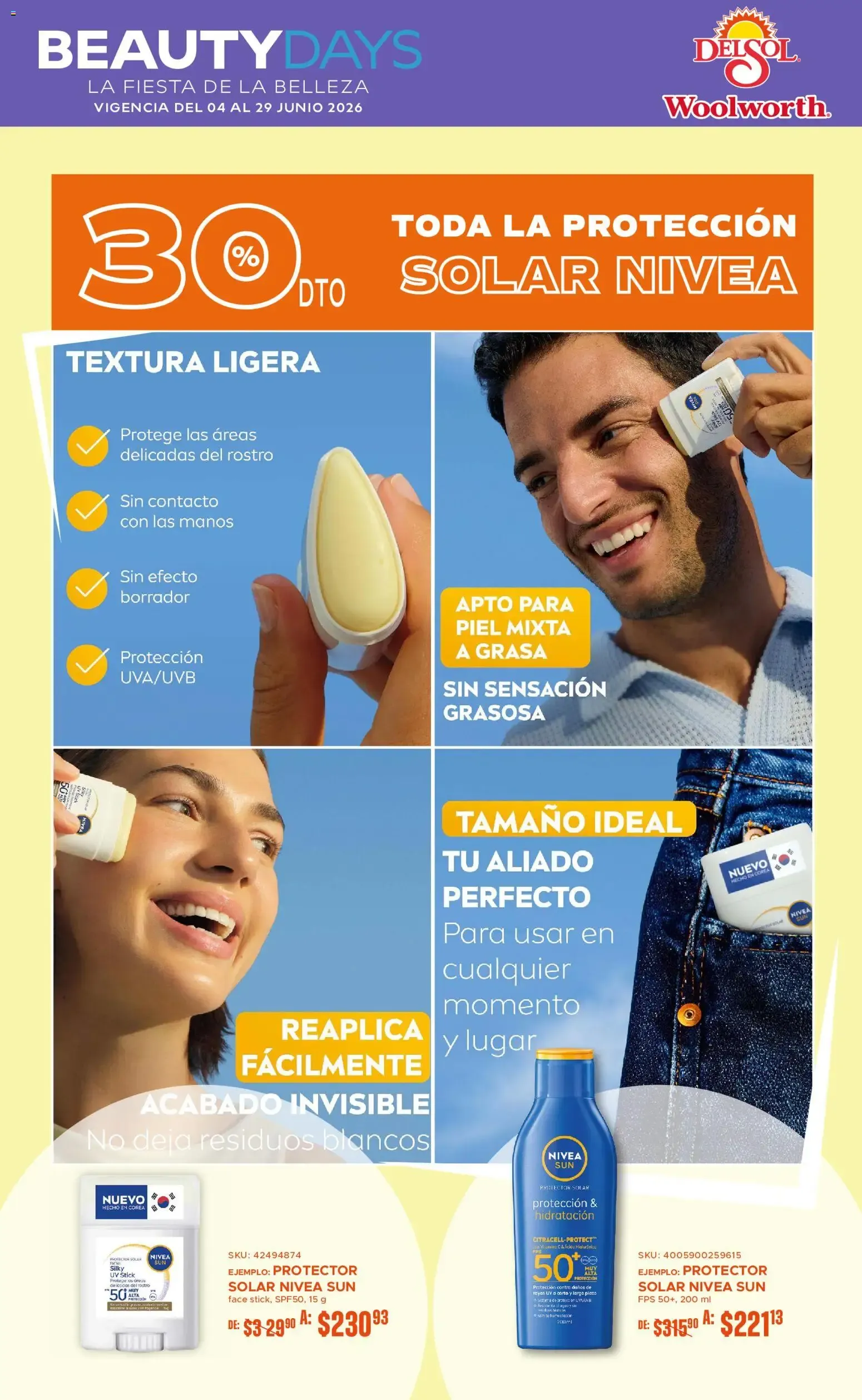 Catálogo de Del Sol y Woolworth catálogo La Fiesta de la Belleza (04/06/2026 - 29/06/2026) - catálogo en línea 4 de junio al 29 de junio 2026 - Pagina 4