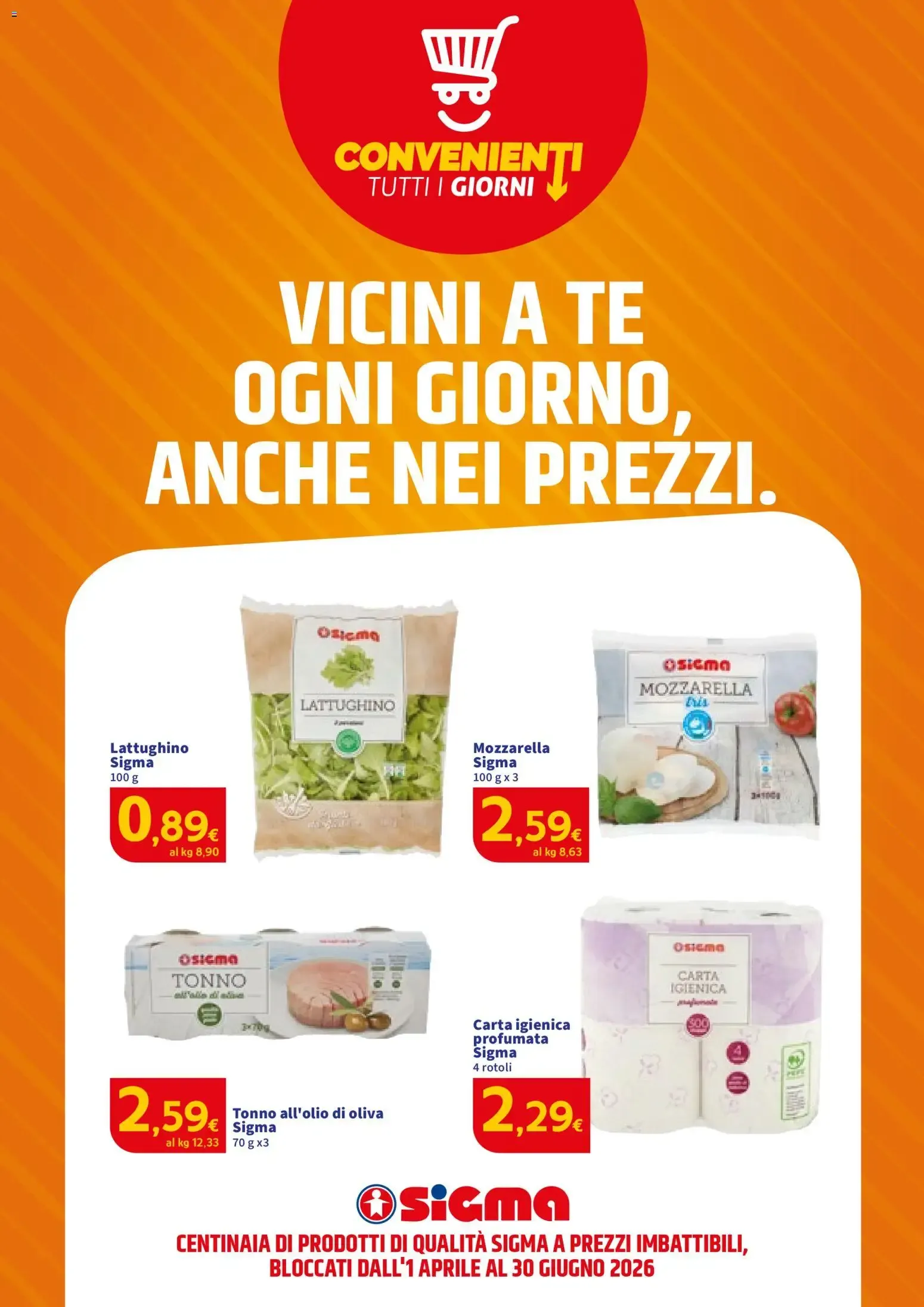 Nuovo SIGMA volantino Convenienti dal 01/04/2026 > offerte anteprima 🛍️ da 1 aprile a 30 giugno di 2026 - Pagina del volantino 1