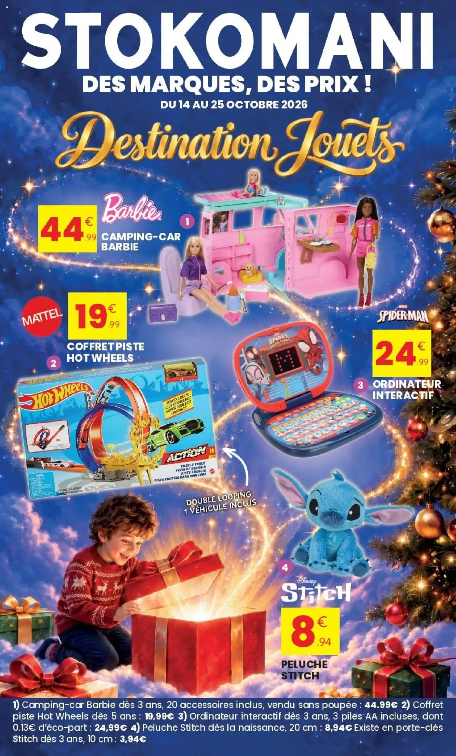 Stokomani Destination Jouets du 14 octobre au 25 octobre 2026 - Catalogue page 1