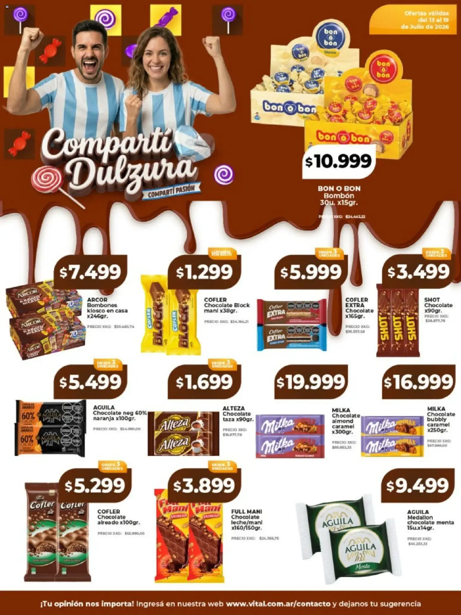 Ofertas de Vital - Compartí dulzura || del 13/07/2026 - 19/07/2026 || Catálogo 13 de julio al 19 de julio 2026 - Página 1 del catálogo