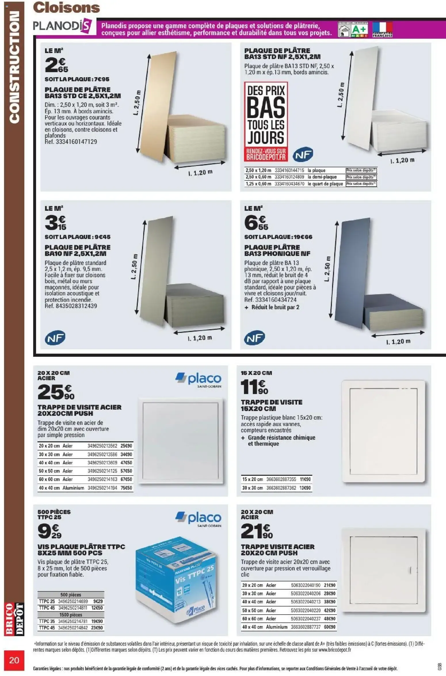 L'OFFICIEL DU BRICOLAGE - Automne du 17 septembre au 1 octobre 2026 - Catalogue page 20
