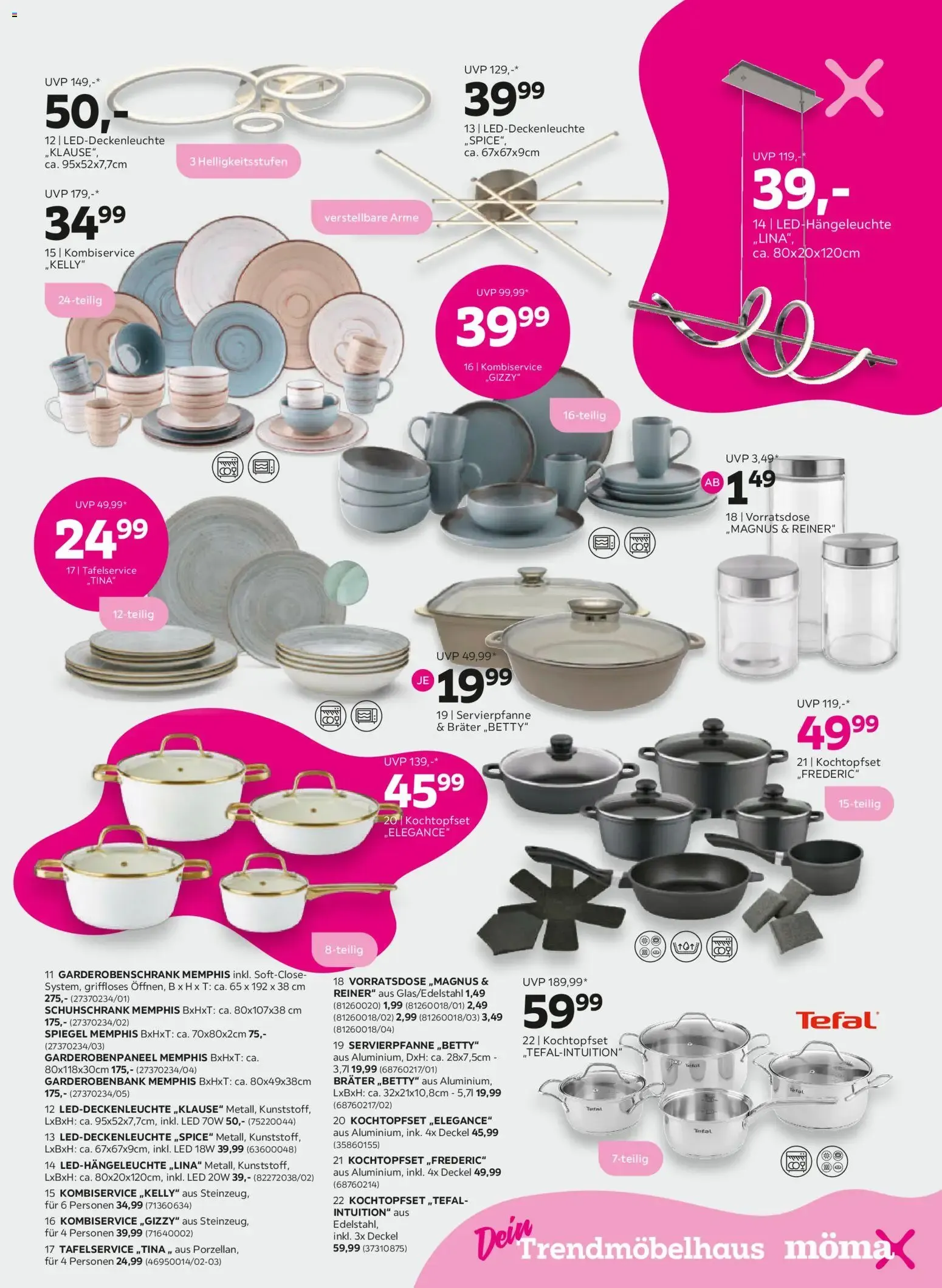 Mömax Pink Shopping Bonus sparen von 22.09.2026 - Aktuelle Angebote von 22. September bis 28. September 2026 - Flugblätt seite 9