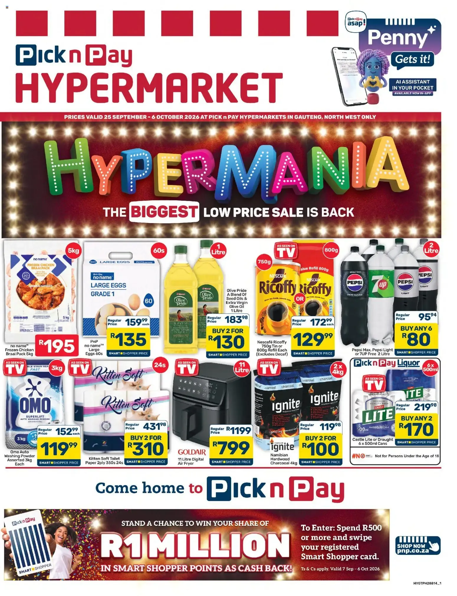 Pick n Pay Inland Provinces - Hypermarket Specials (25/09/2026 - 06/10/2026) Online