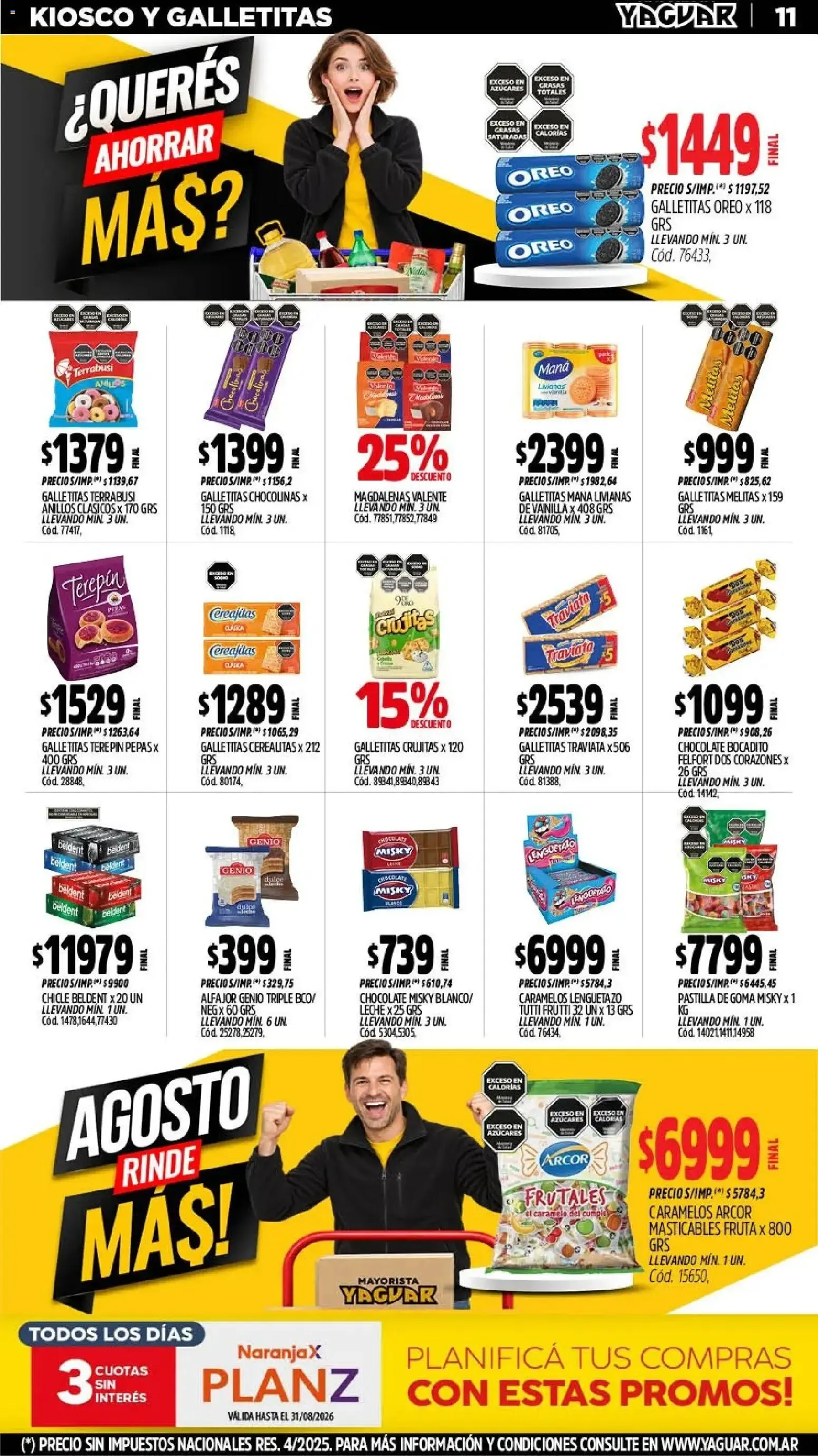 Ofertas de Yaguar catálogo del 24/08/2026 - 30/08/2026 24 de agosto al 30 de agosto 2026 - Página 11 del catálogo