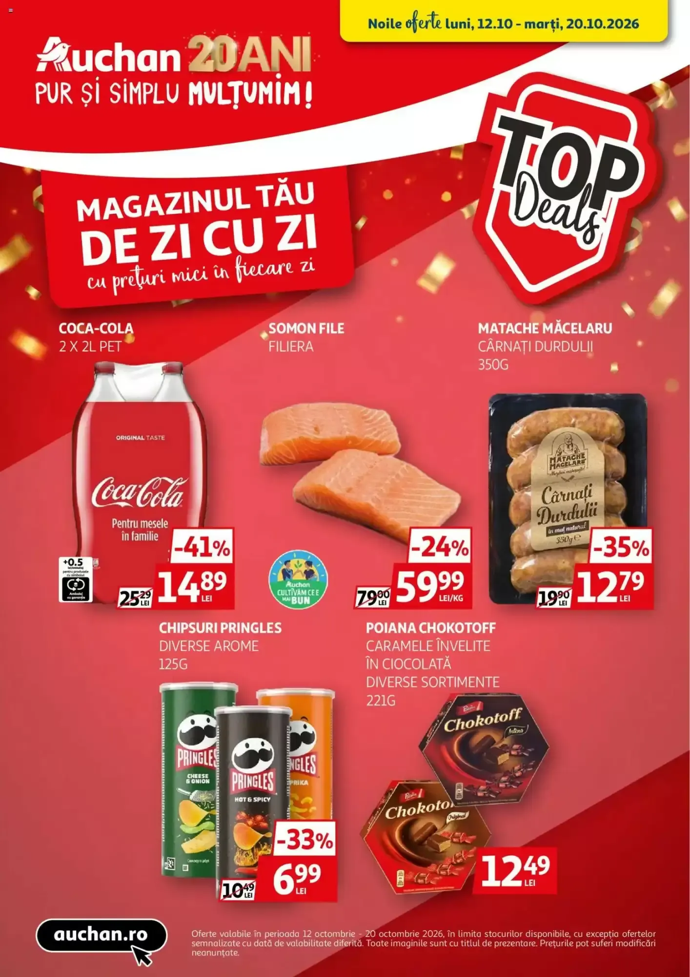 Catalog Catalog Auchan de la 12 octombrie până la 20 octombrie 2026 - Revista Pagina 1