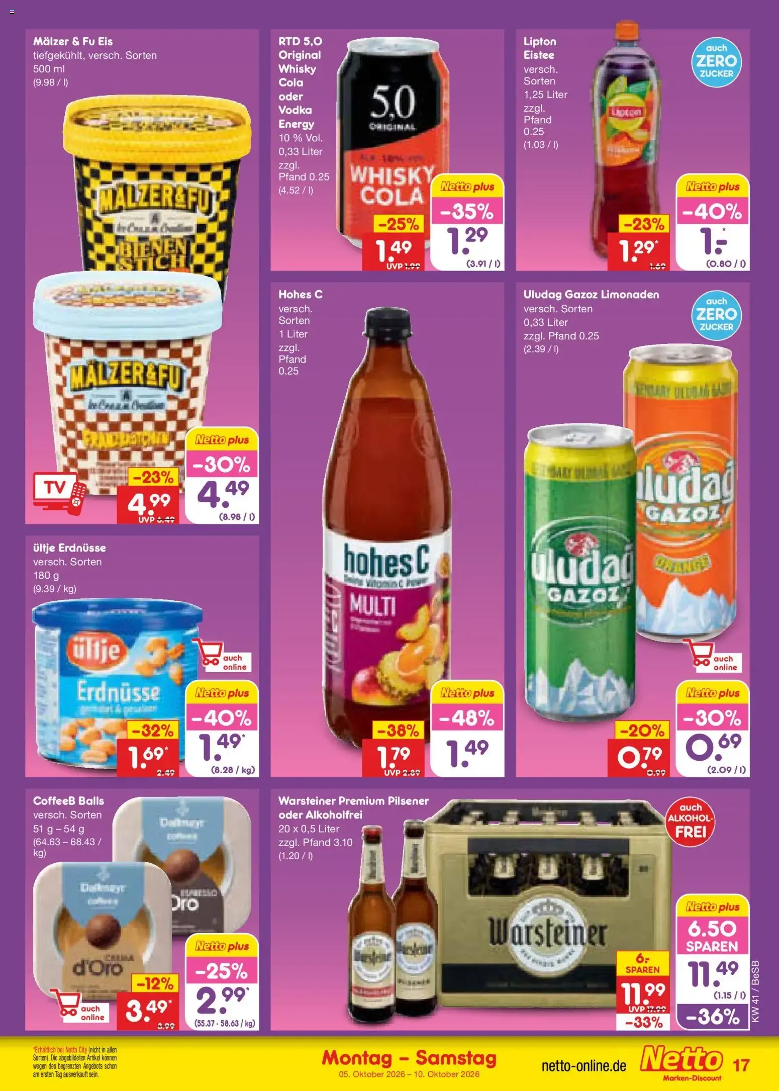 Netto Marken-Discount Prospekt (ab 05.10.2026) » Angebote van 5 oktober tot 10 oktober 2026 - Folder pagina 17