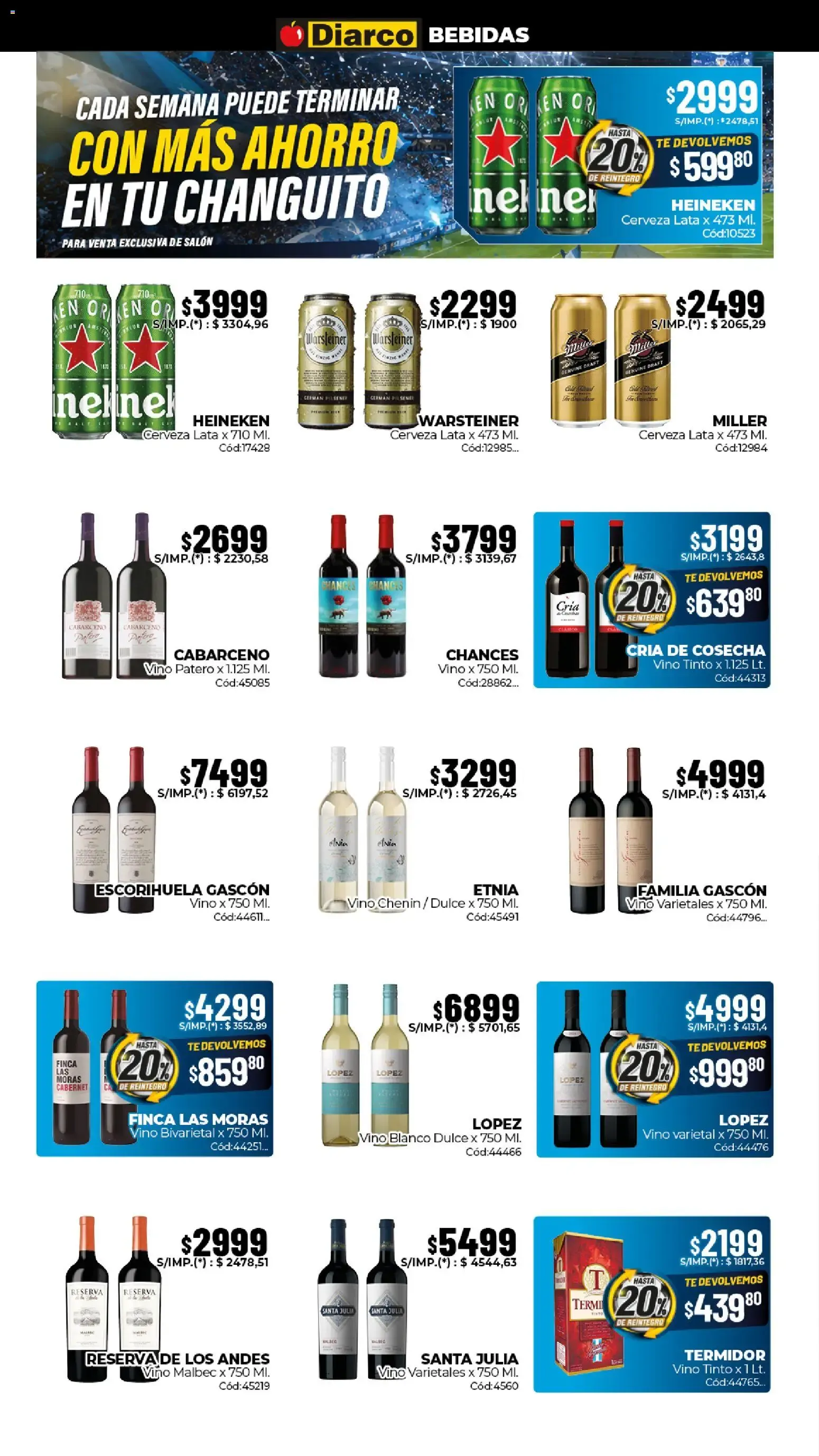 Ofertas de Diarco Ahorros Mundiales 22 de junio al 26 de junio 2026 - Página 8 del catálogo