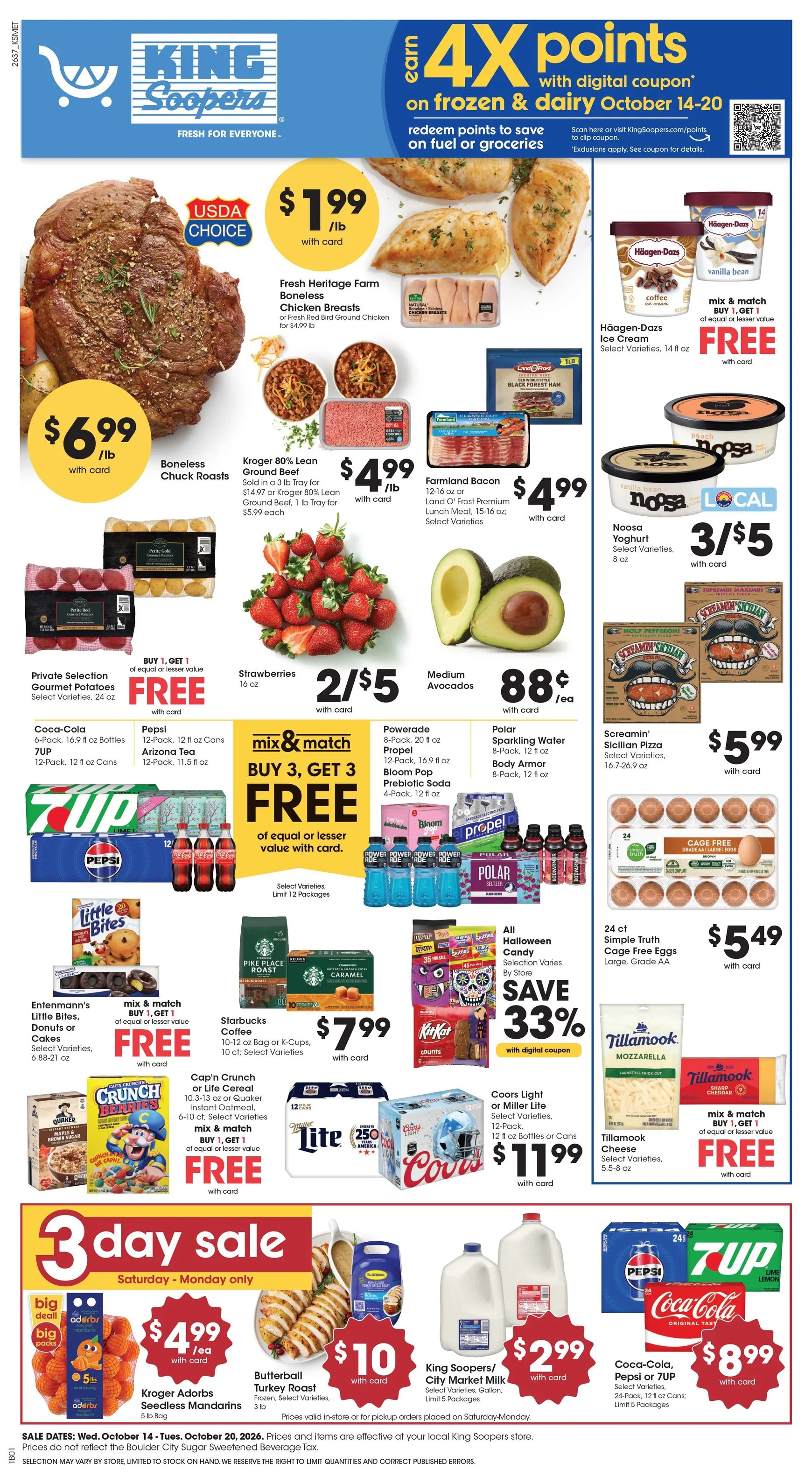 Weekly ad Future King Soopers flyer valid from Wednesday 10/14/2026 to Tuesday 10/20/2026 from October 14 to October 20 2026 - Page 1