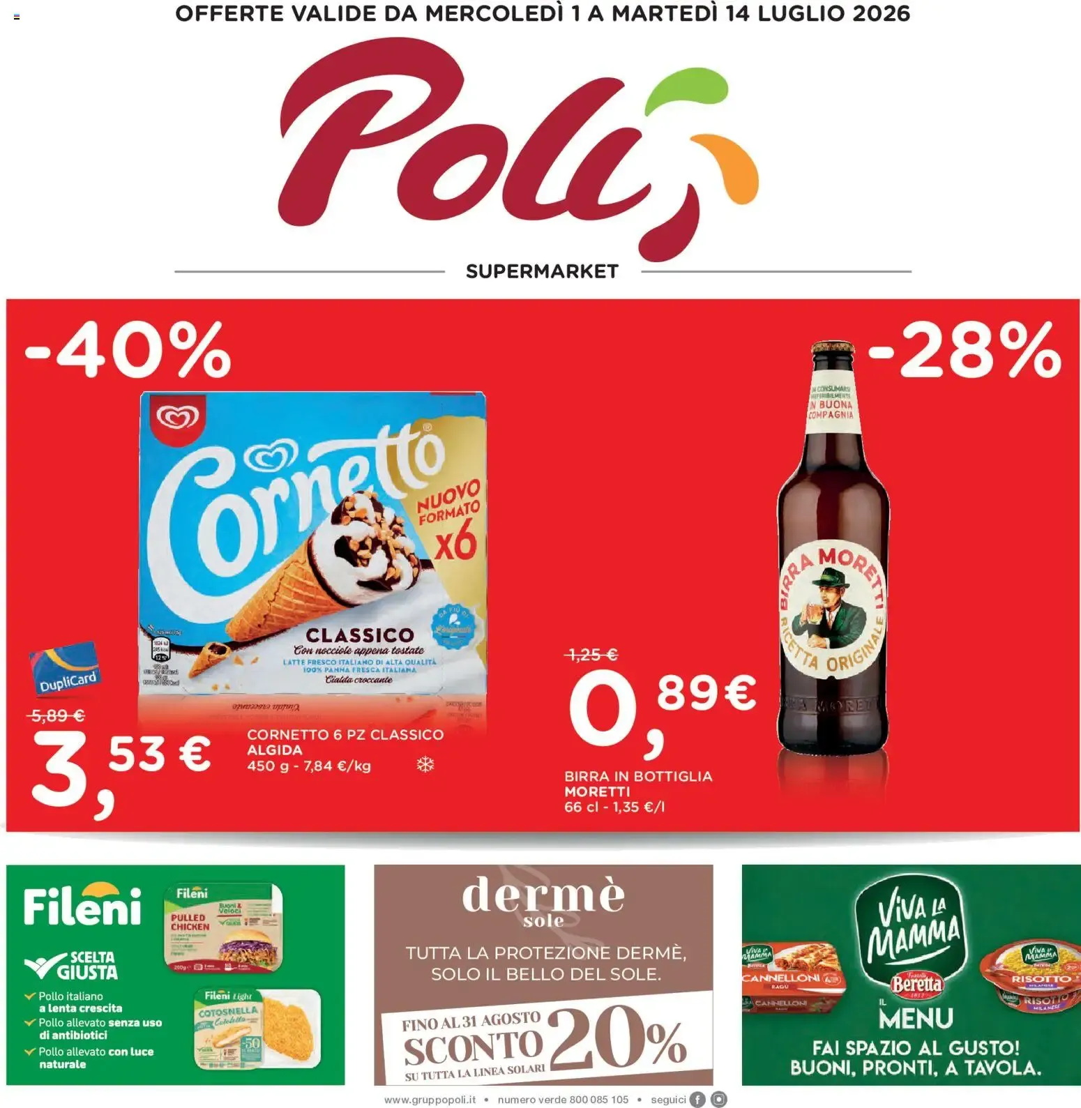 Poli volantino dal 01/07/2026 - online Offerte da 1 luglio a 14 luglio di 2026 - Pagina del volantino 1