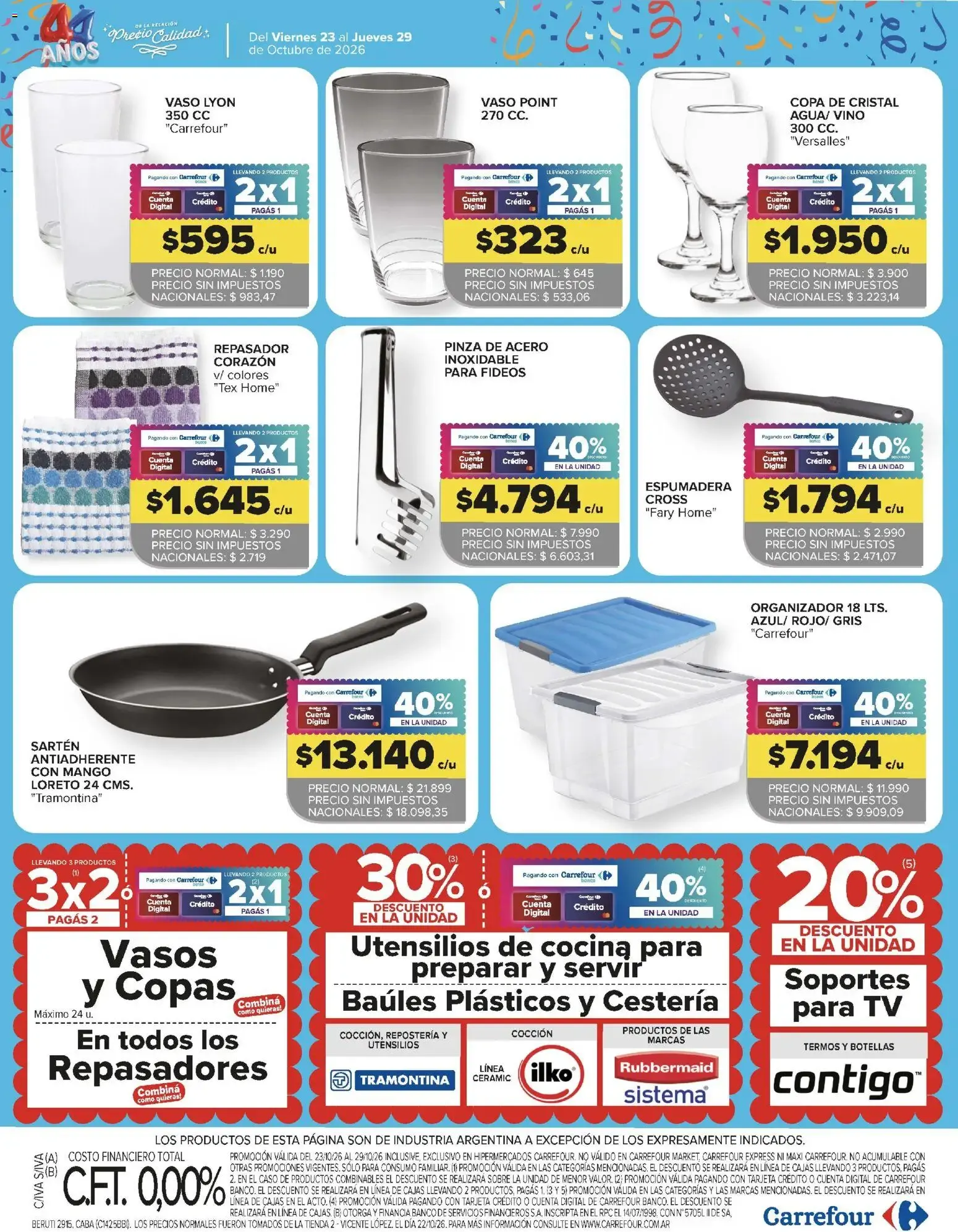 Ofertas de Carrefour: 4ta Semana de Festejos - 44 Años de Precio y Calidad 23 de octubre al 29 de octubre 2026 - Página 28 del catálogo