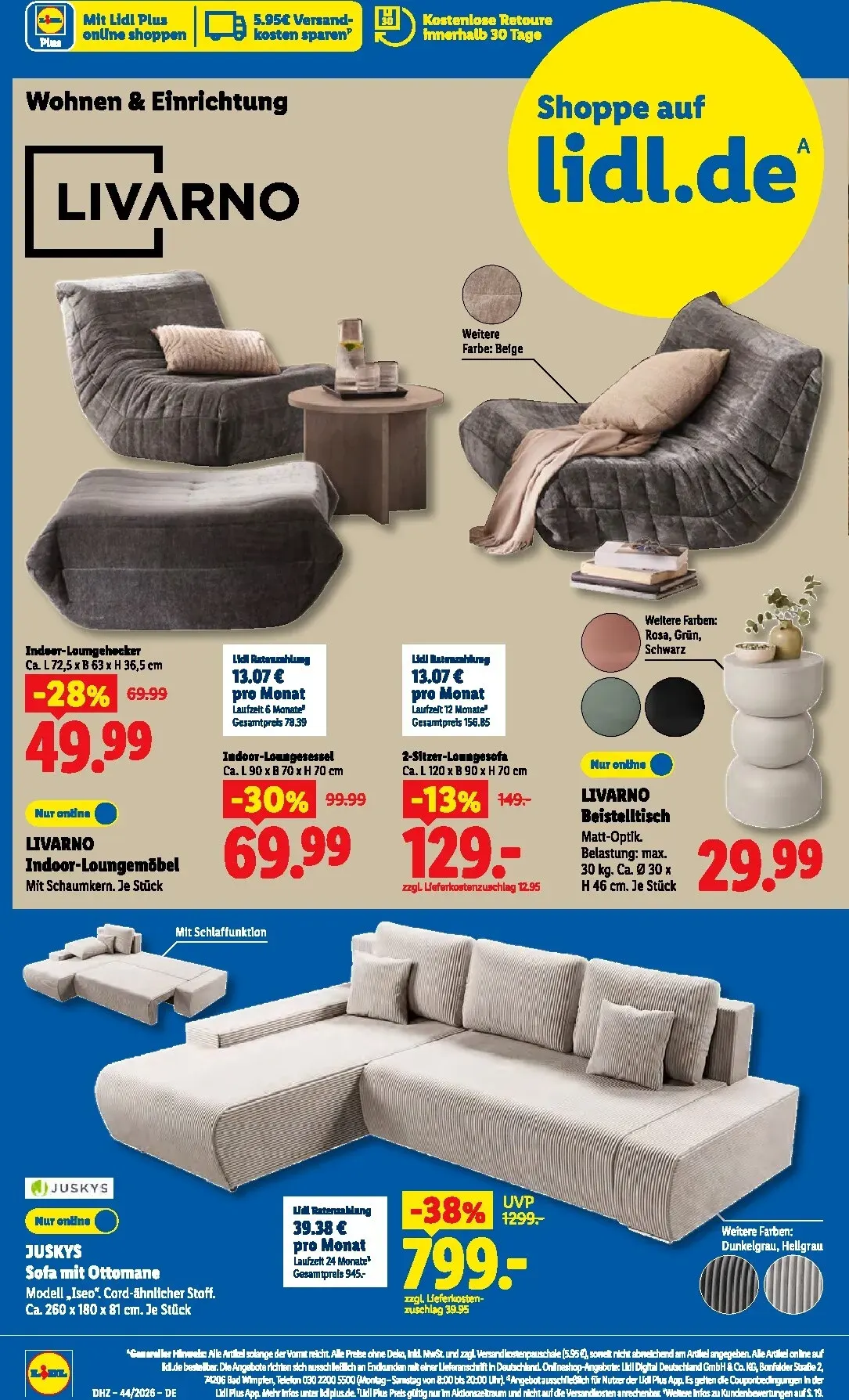 Lidl Prospekt – von Montag 26.10.2026 bis Samstag 31.10.2026 von 26. Oktober bis 31. Oktober 2026 - Prospekt seite 9