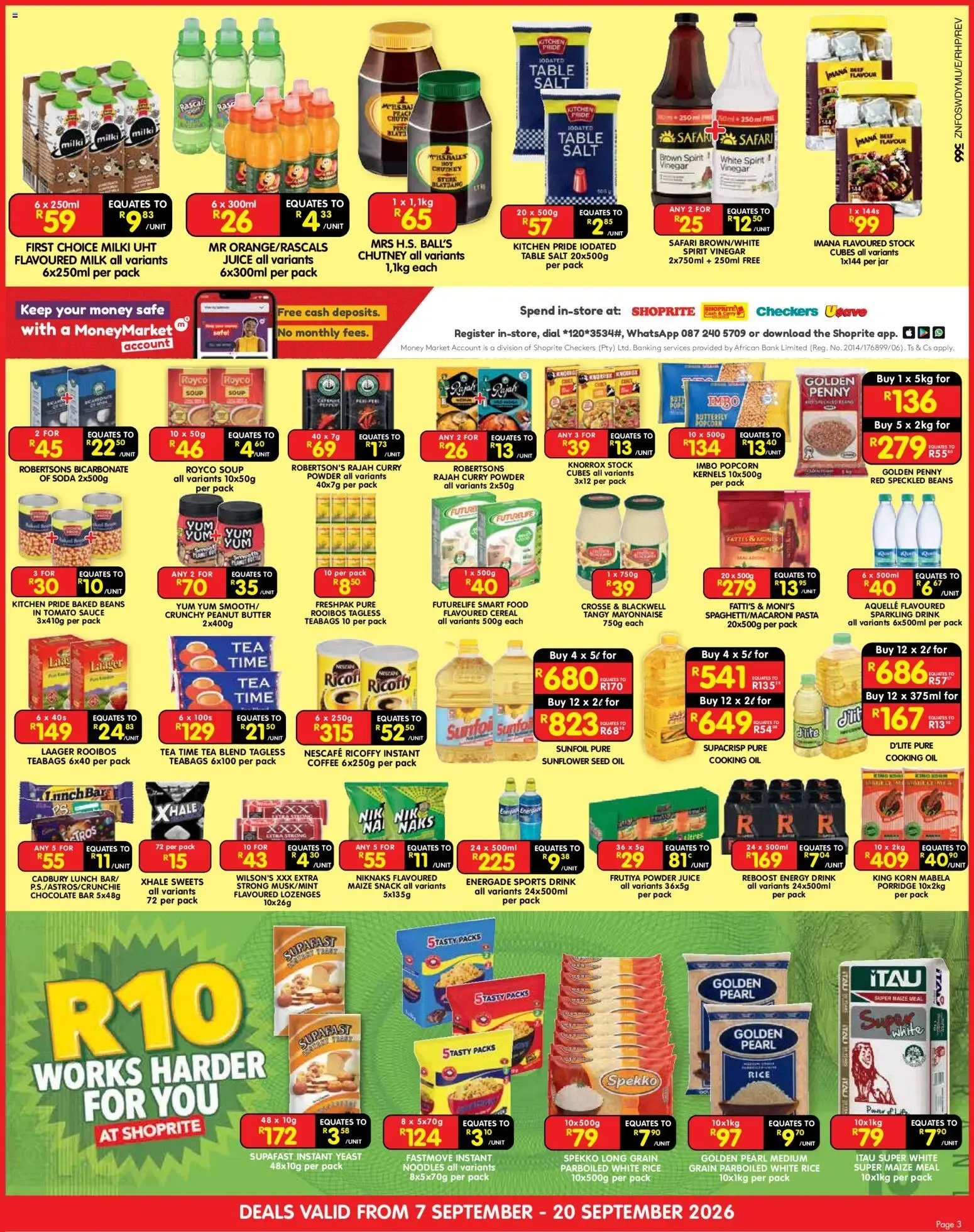 Shoprite - Cash & Carry Spring Savings Durban & Mount Frere (07/09/2026 - 20/09/2026) → Online Catalogue from 7 September to 20 September 2026 - Catalogue Page 3