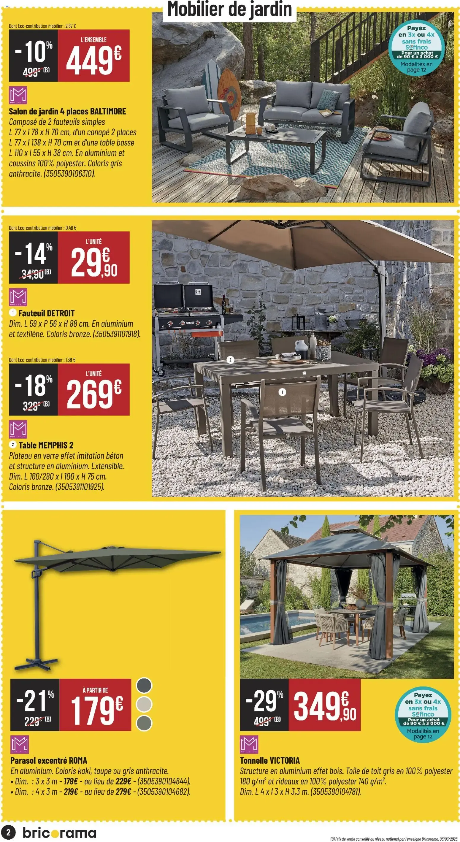 Bricorama catalogue à partir du 03/06/2026 - promo en ligne du 3 juin au 14 juin 2026 - Catalogue page 2