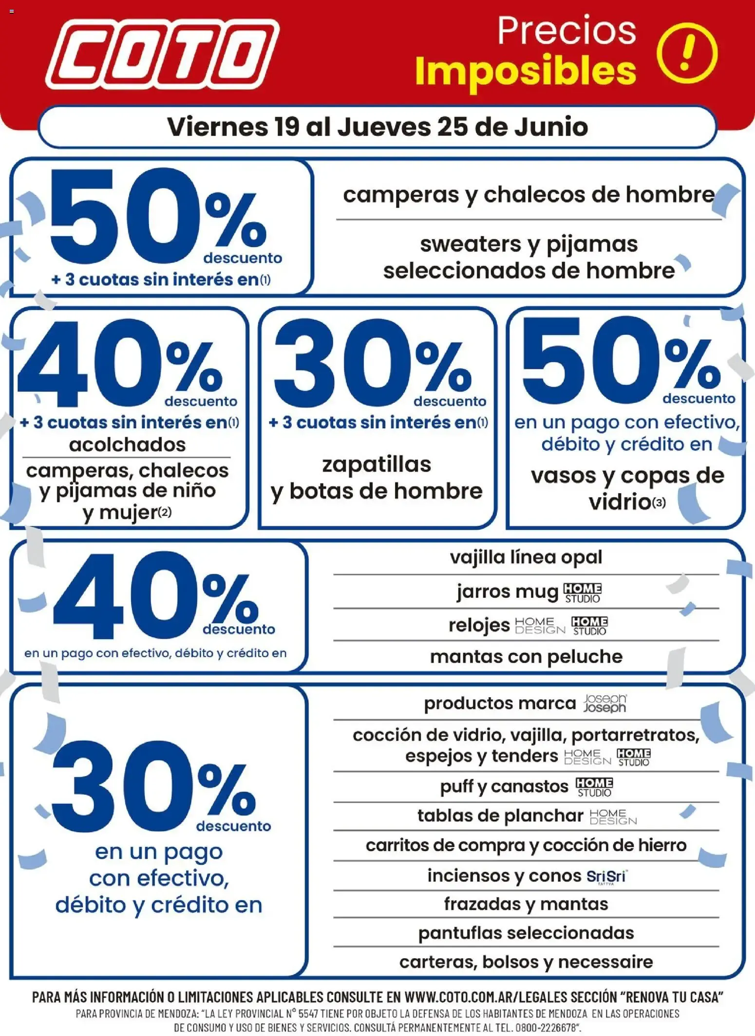 Ofertas de Coto Precios Imposibles! 19 de junio al 25 de junio 2026 - Página 1 del catálogo