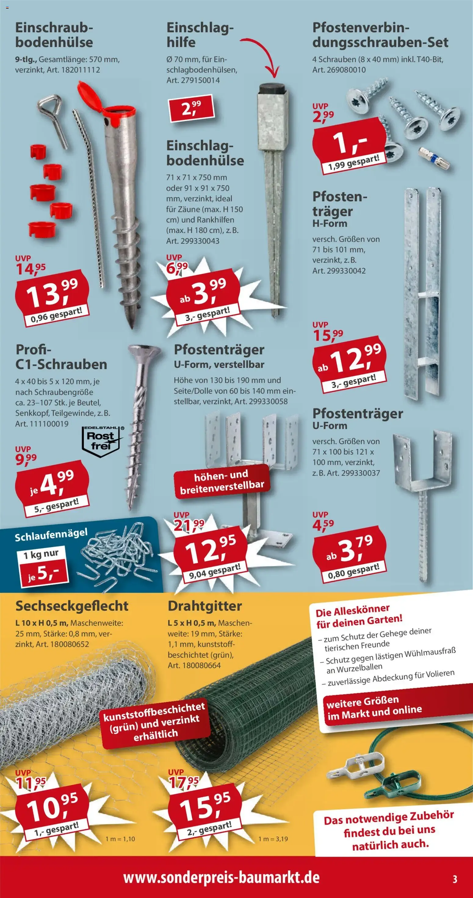 Sonderpreis Baumarkt Prospekt (ab 04.07.2026) zum Blättern von 4. Juli bis 10. Juli 2026 - Prospekt seite 3