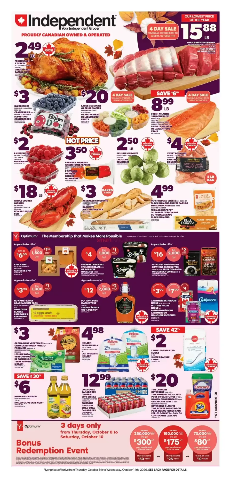 Independent Grocer flyer week 41 from October 8 to October 14 2026 - flyer page 1