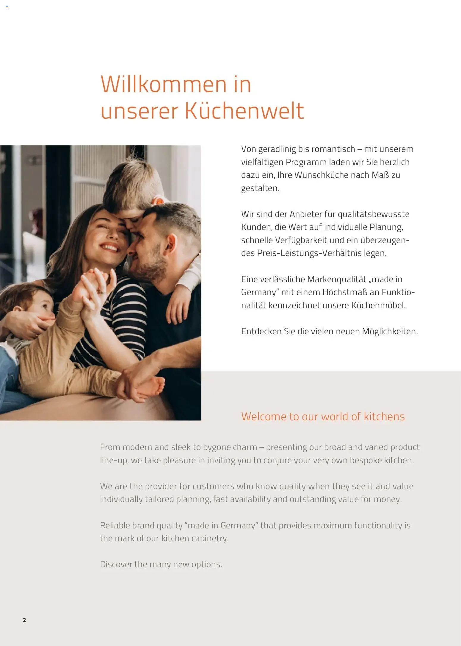 Fakta Küchen-Magalog: So individuell wie Sie. von 1. Januar bis 31. Dezember 2026 - Prospekt seite 2