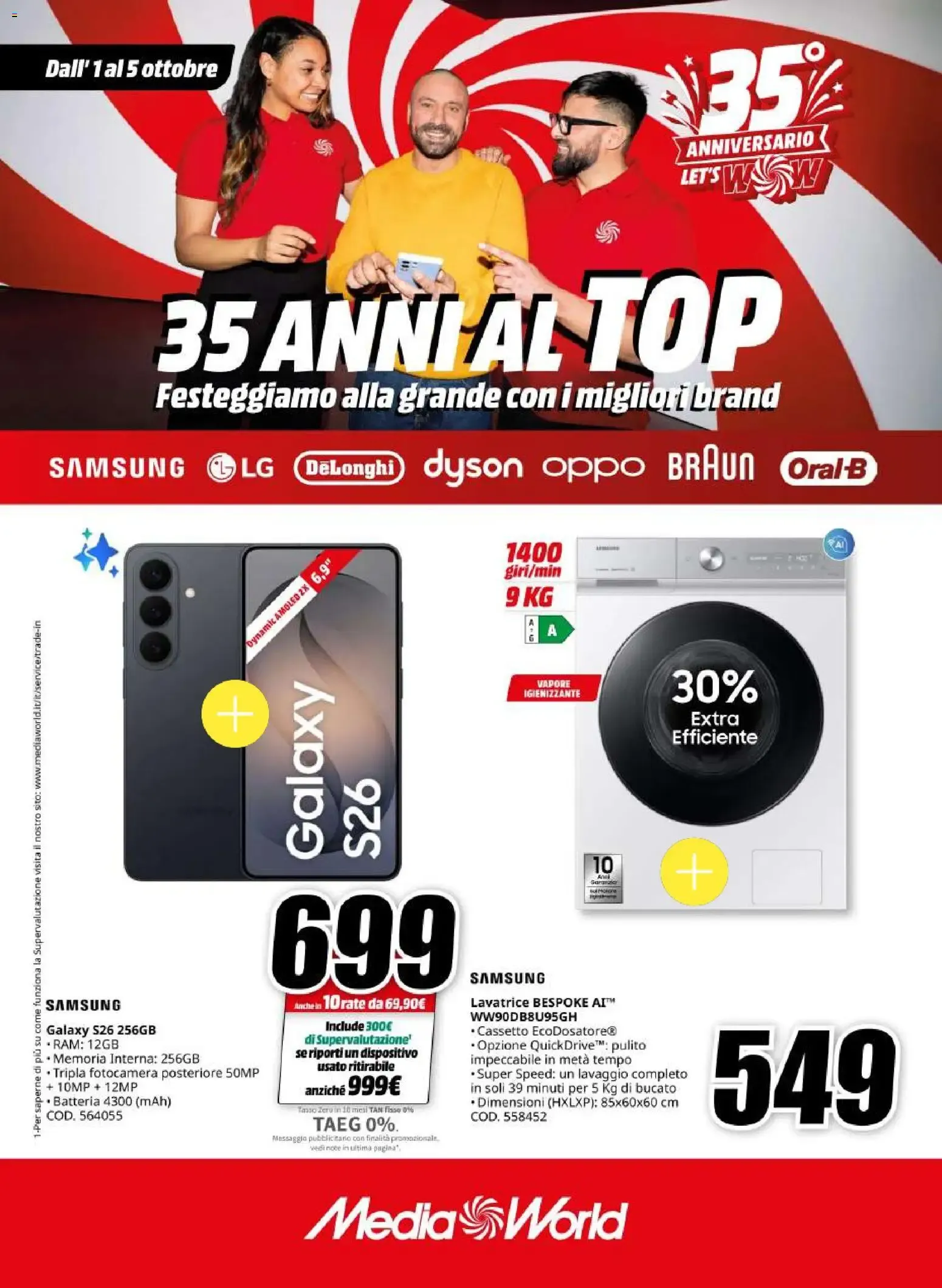 35 ANNI AL TOP da 1 ottobre a 5 ottobre di 2026 - Pagina del volantino 1